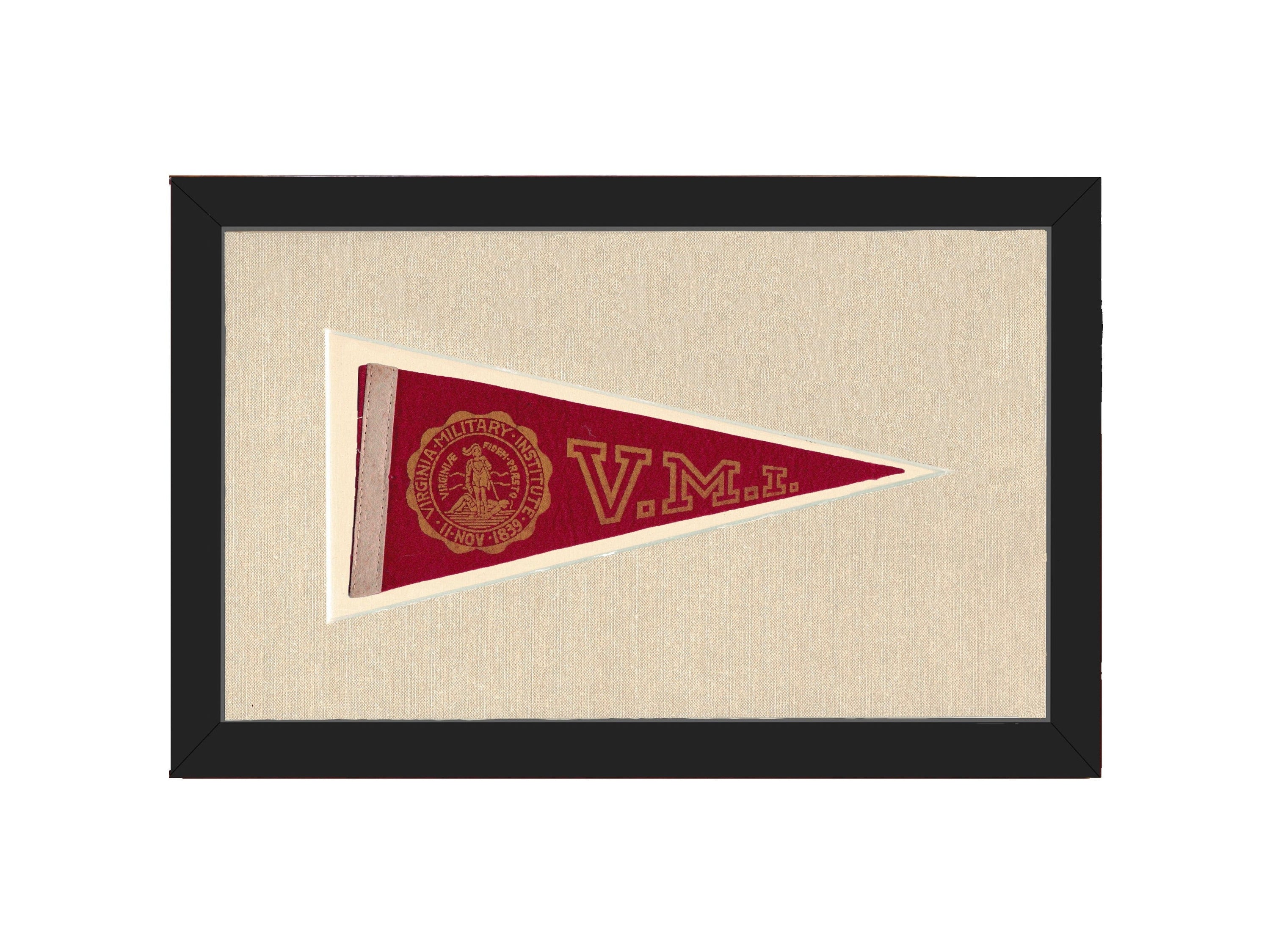 Americana Memories Vintage Pennants and Memorabilia Vintage Virginia Military Institute Pennant
