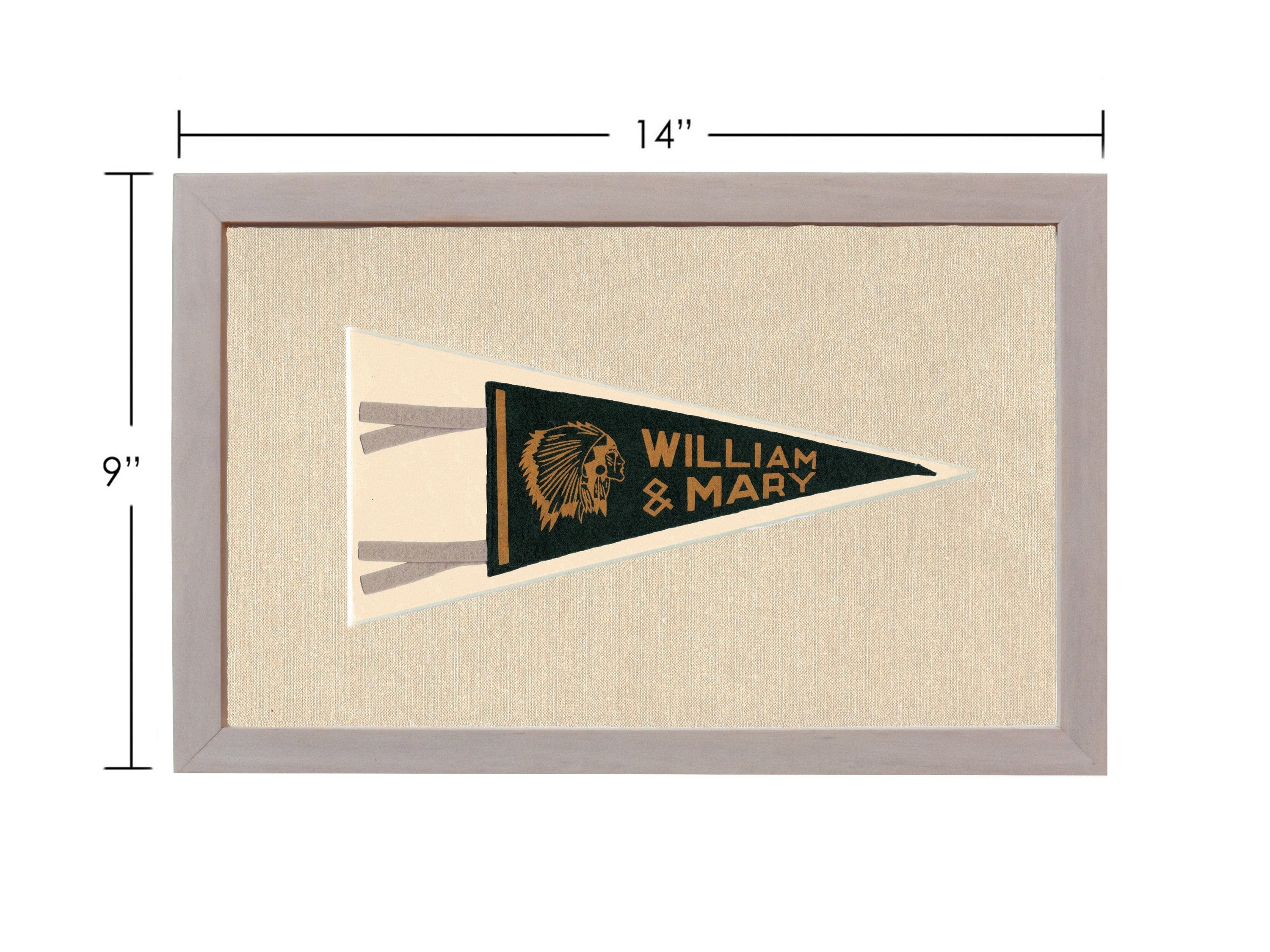 Americana Memories Vintage Pennants and Memorabilia Vintage William & Mary College Pennant