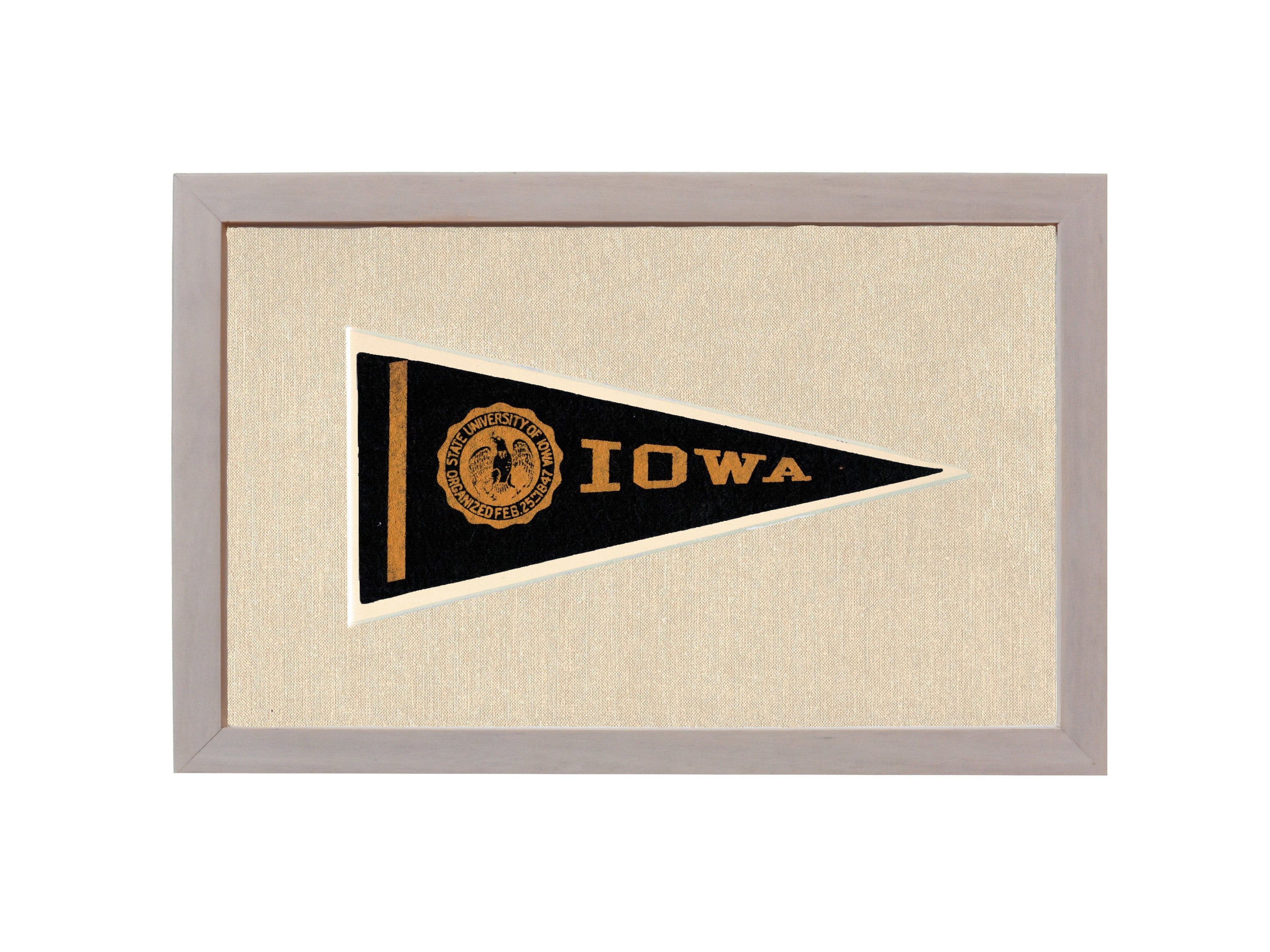 Vintage University of Iowa Pennant