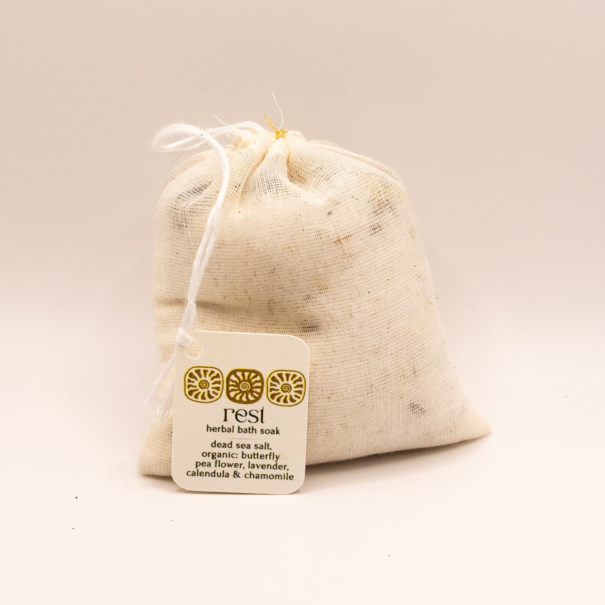 Honeybee Hippie bath salt single cotton bag Rest Bath Soak