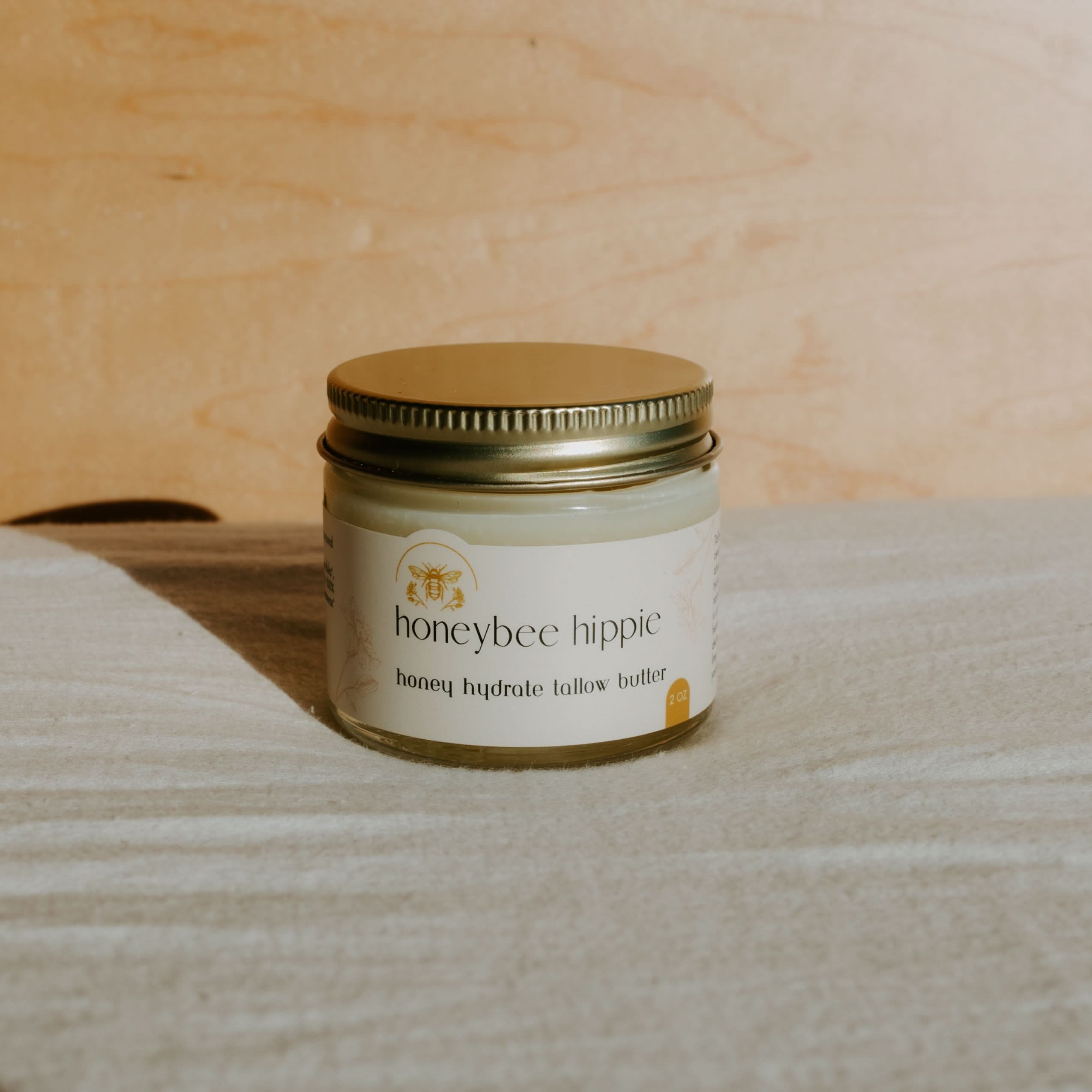 Honeybee Hippie Tallow butter honey hydrate tallow butter