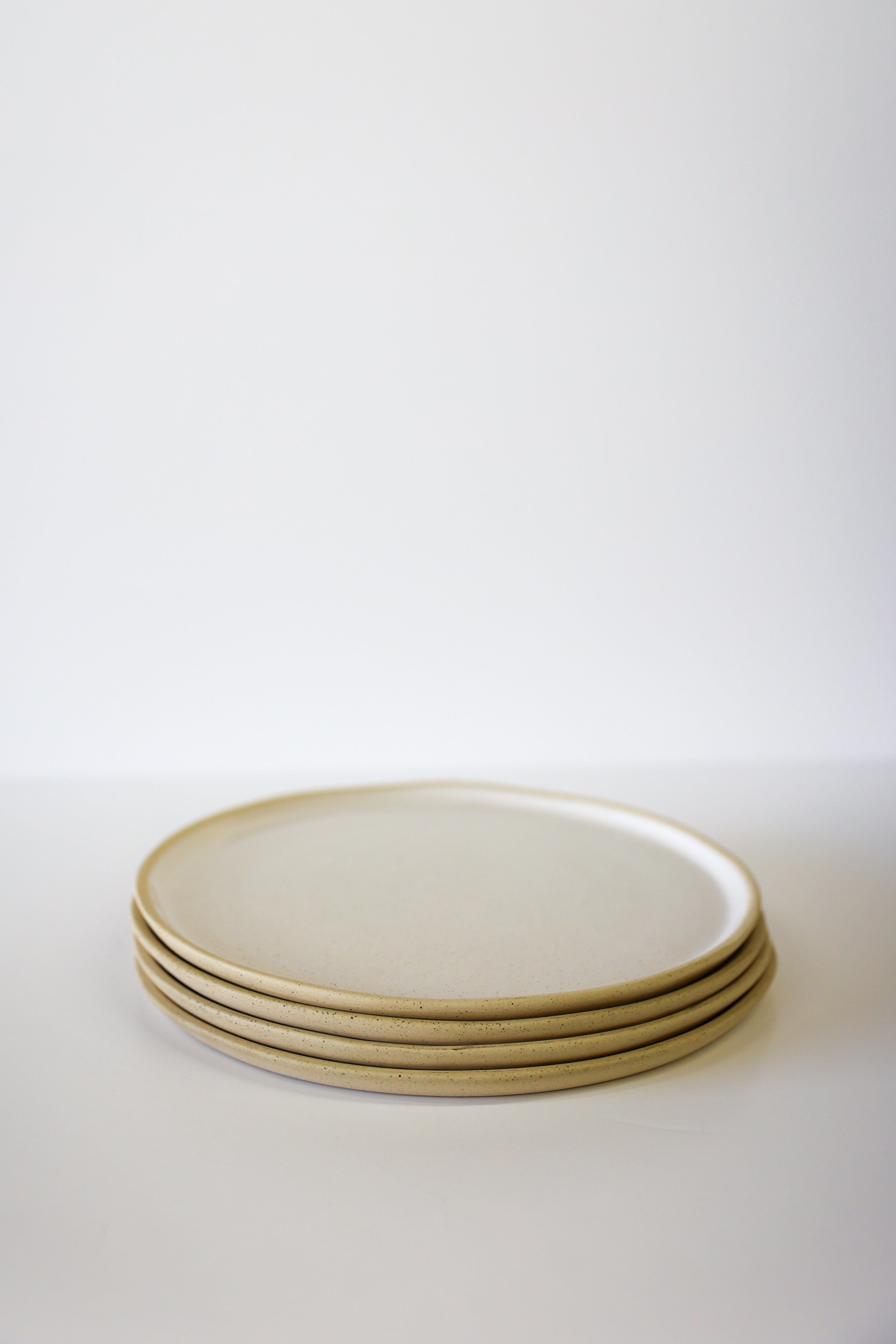 River Dinner Plate | White Speckle (Set of 4)