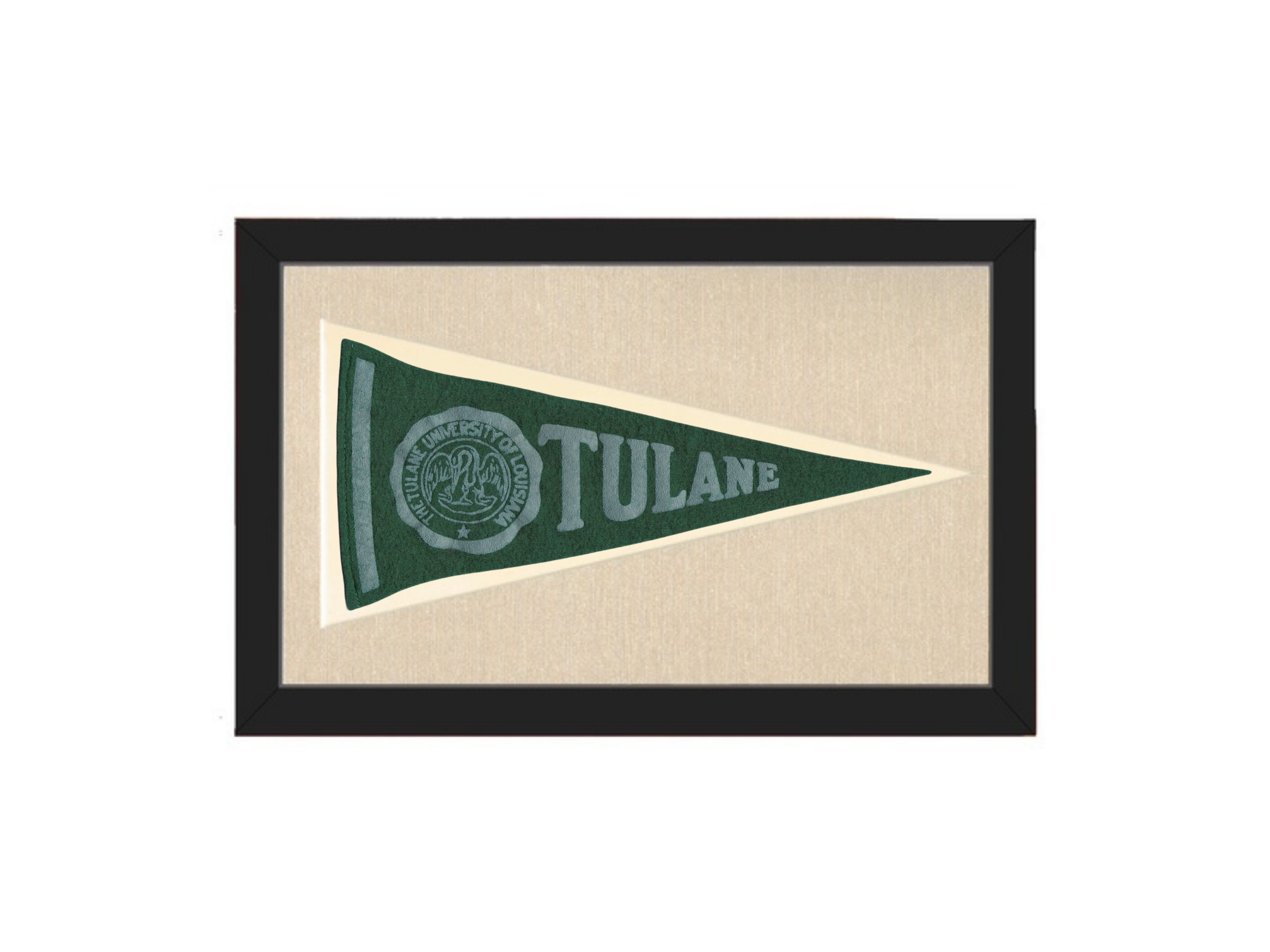 Vintage Tulane University Pennant