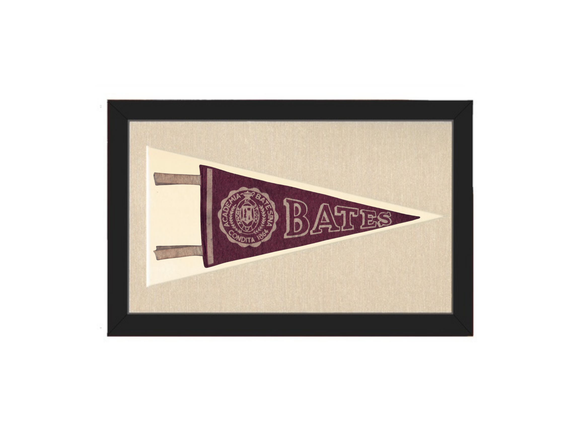 Vintage Bates College Pennant