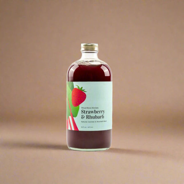 Strawberry-Rhubarb Mixer, 16 fl oz - My American Goods