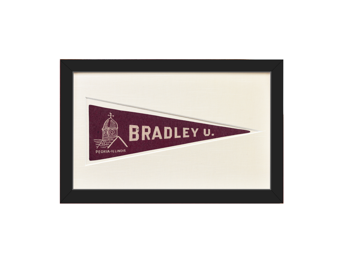 Vintage Bradley University Hormel Pennant