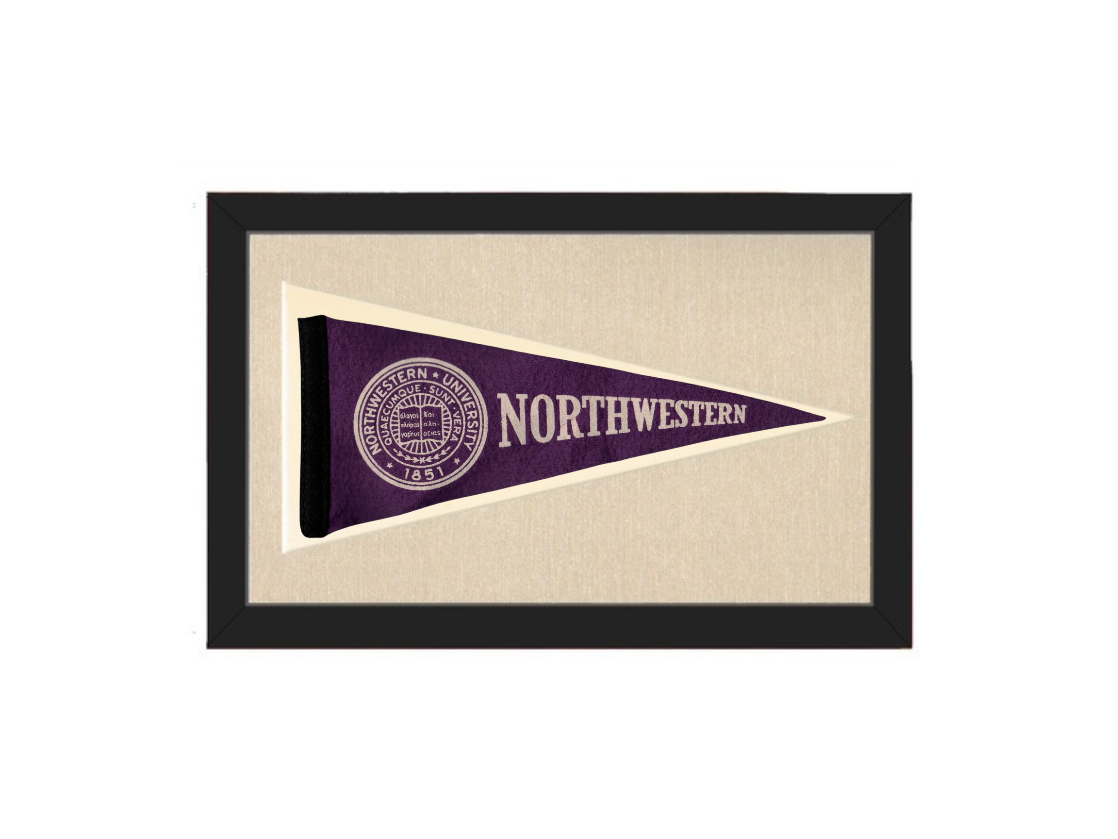Vintage Northwestern University Pennant
