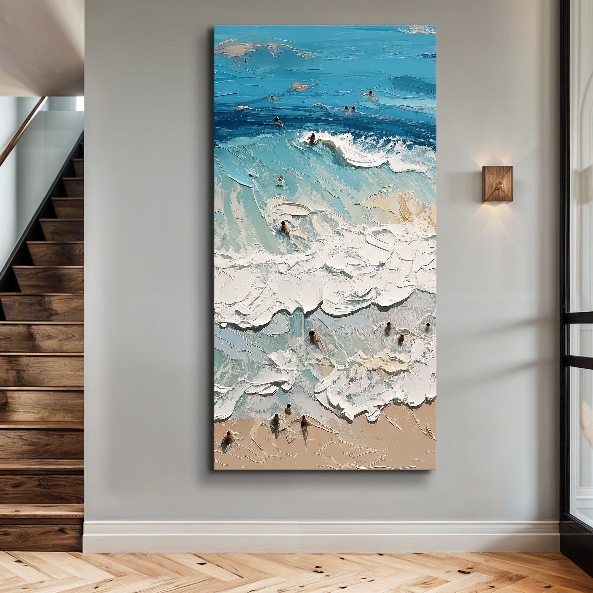 Tailored Canvases Canvas 20x10 inch Medium Premium Gallery Wrapped Beach Days Wall Art XVIII