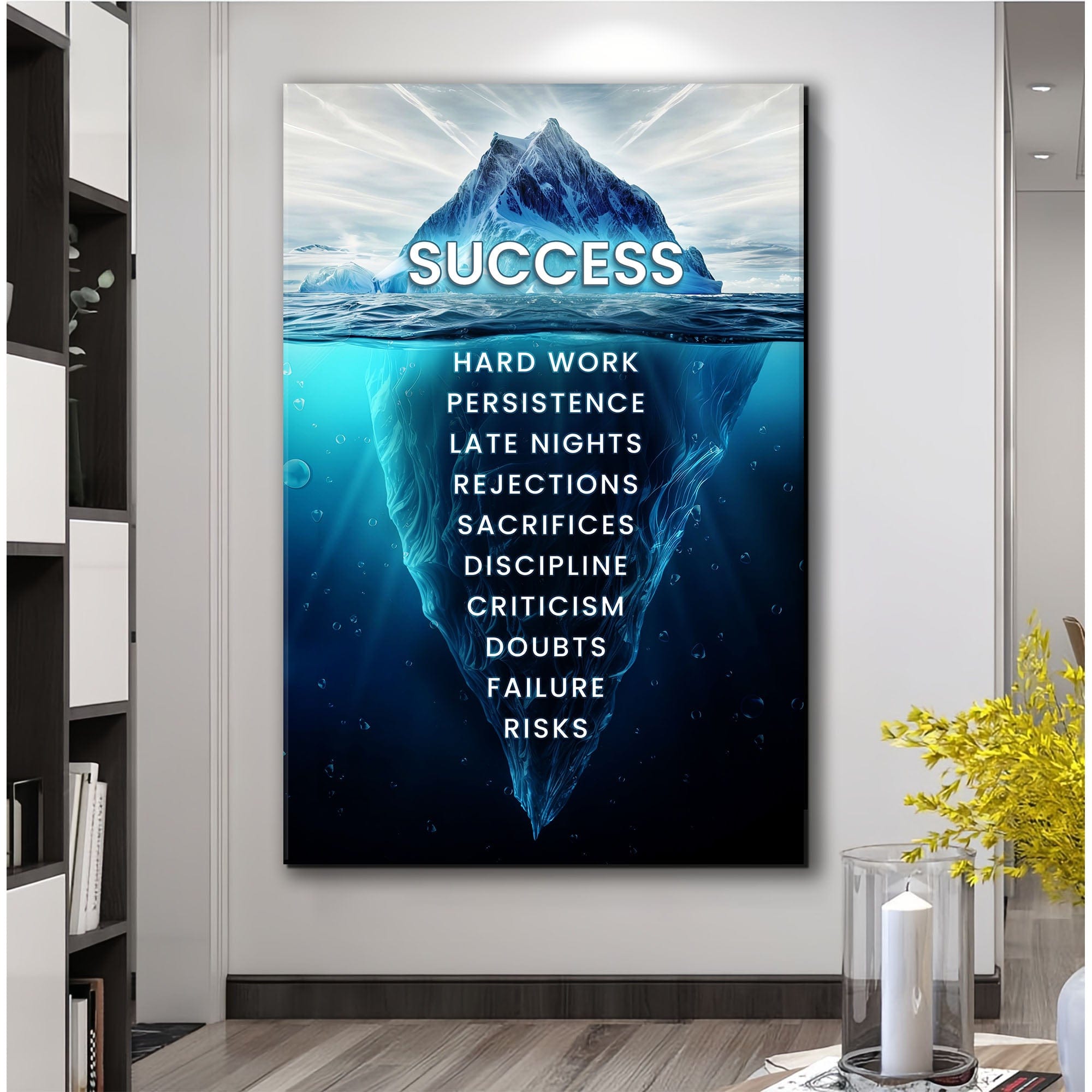 Tailored Canvases Canvas Success Motivational Wall Sign
