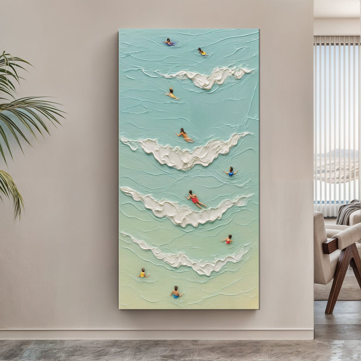 Tailored Canvases Canvas 20x10 inch Medium Premium Gallery Wrapped Beach Days Wall Art XIX
