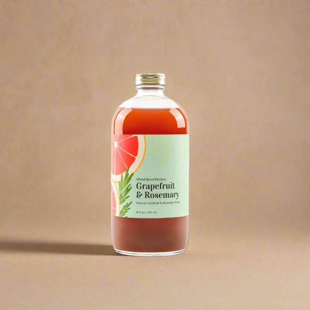 Grapefruit & Rosemary Cocktail-Mocktail Mixer, 16 fl oz - My American Goods