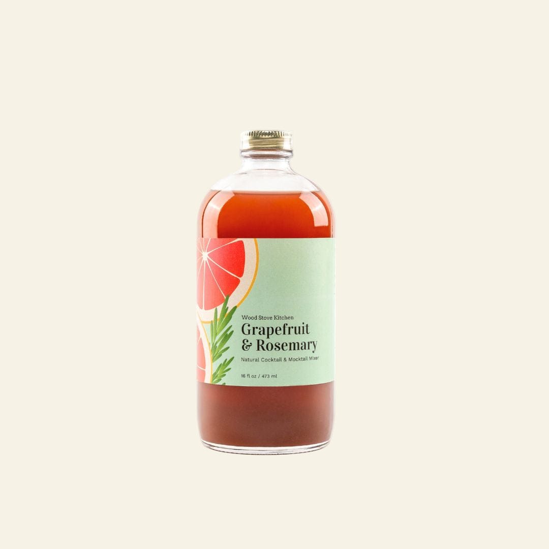 Wood Stove Kitchen Cocktail and Drink Mixers Grapefruit & Rosemary Mixer, 16 fl oz