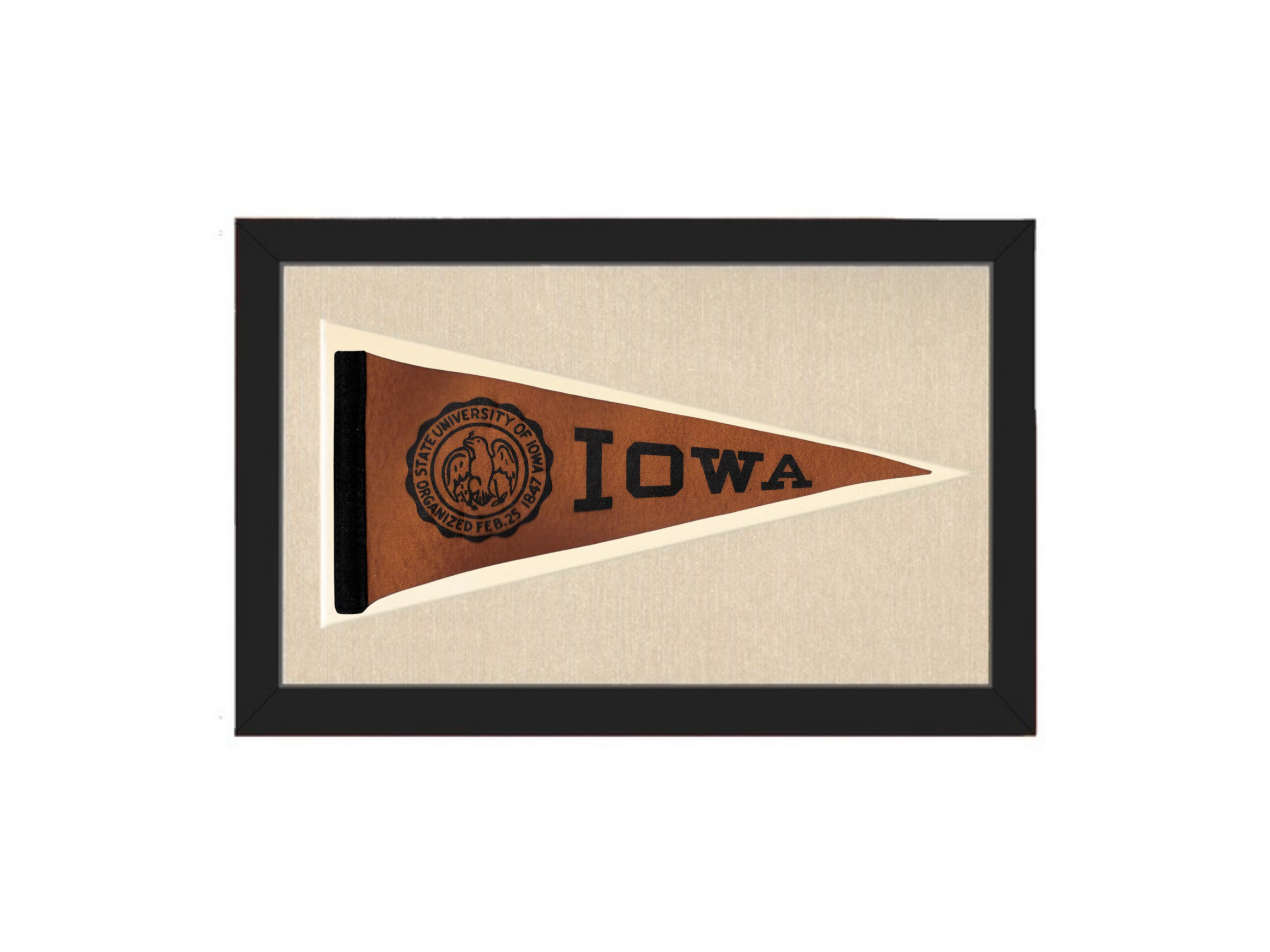 Vintage Iowa Pennant