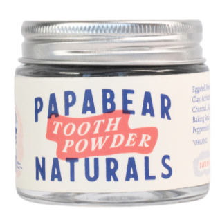 Papabear Mint Charcoal Tooth Powder - My American Goods