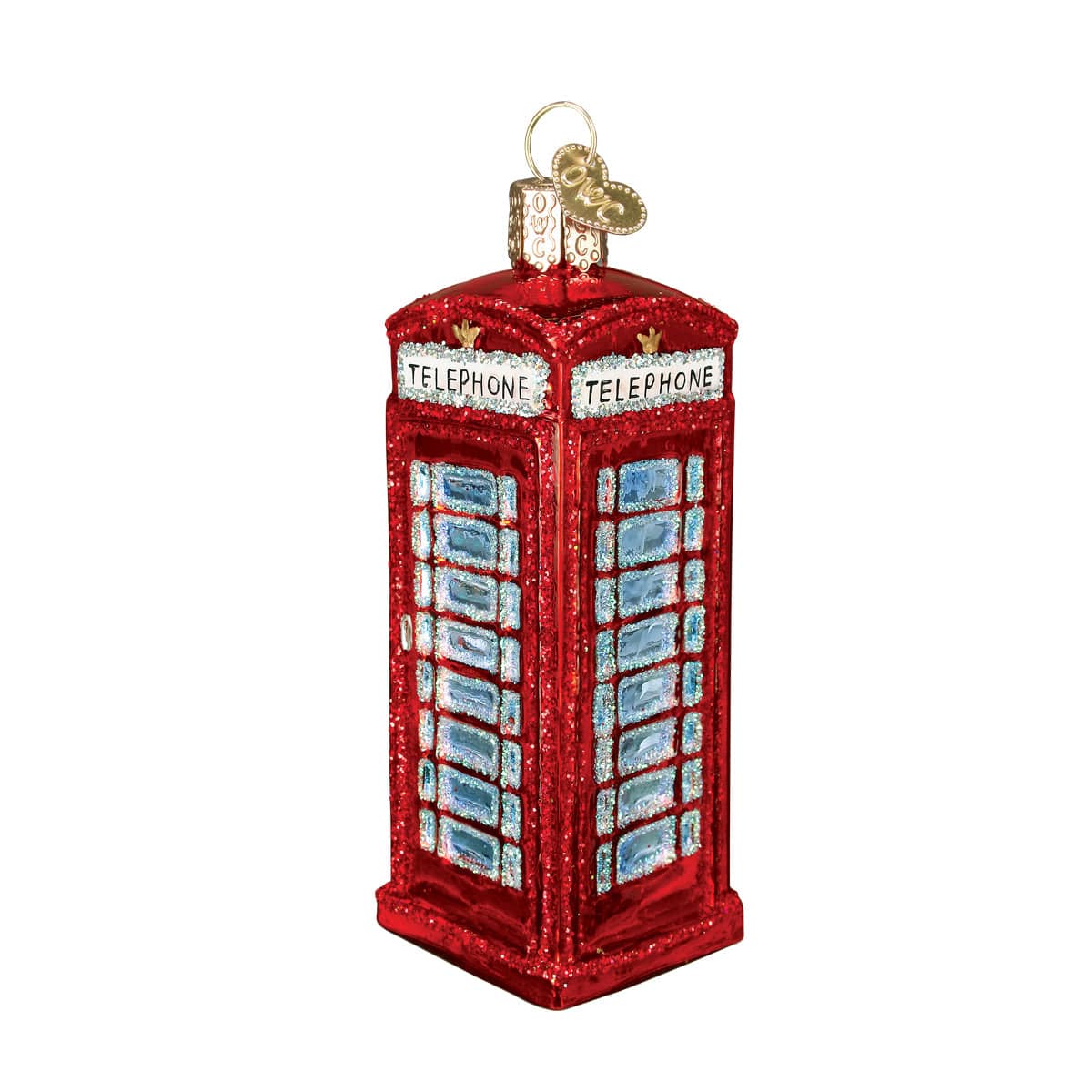 Old World Christmas 3.75 X 1.5 X 1.5 / 20033 English Phonebooth