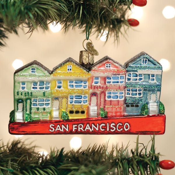 Old World Christmas 2.5 X 5 X 1 / 20137 San Francisco Painted Ladies Ornament