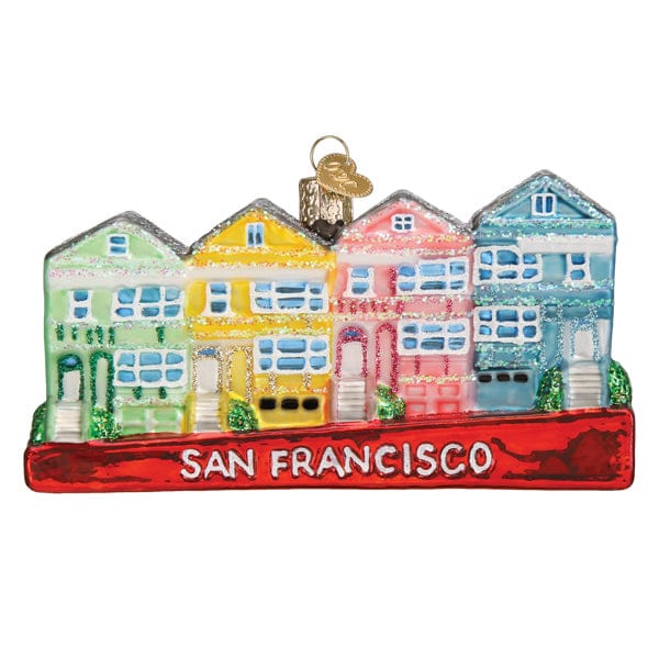 Old World Christmas 2.5 X 5 X 1 / 20137 San Francisco Painted Ladies Ornament
