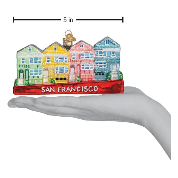 Old World Christmas 2.5 X 5 X 1 / 20137 San Francisco Painted Ladies Ornament