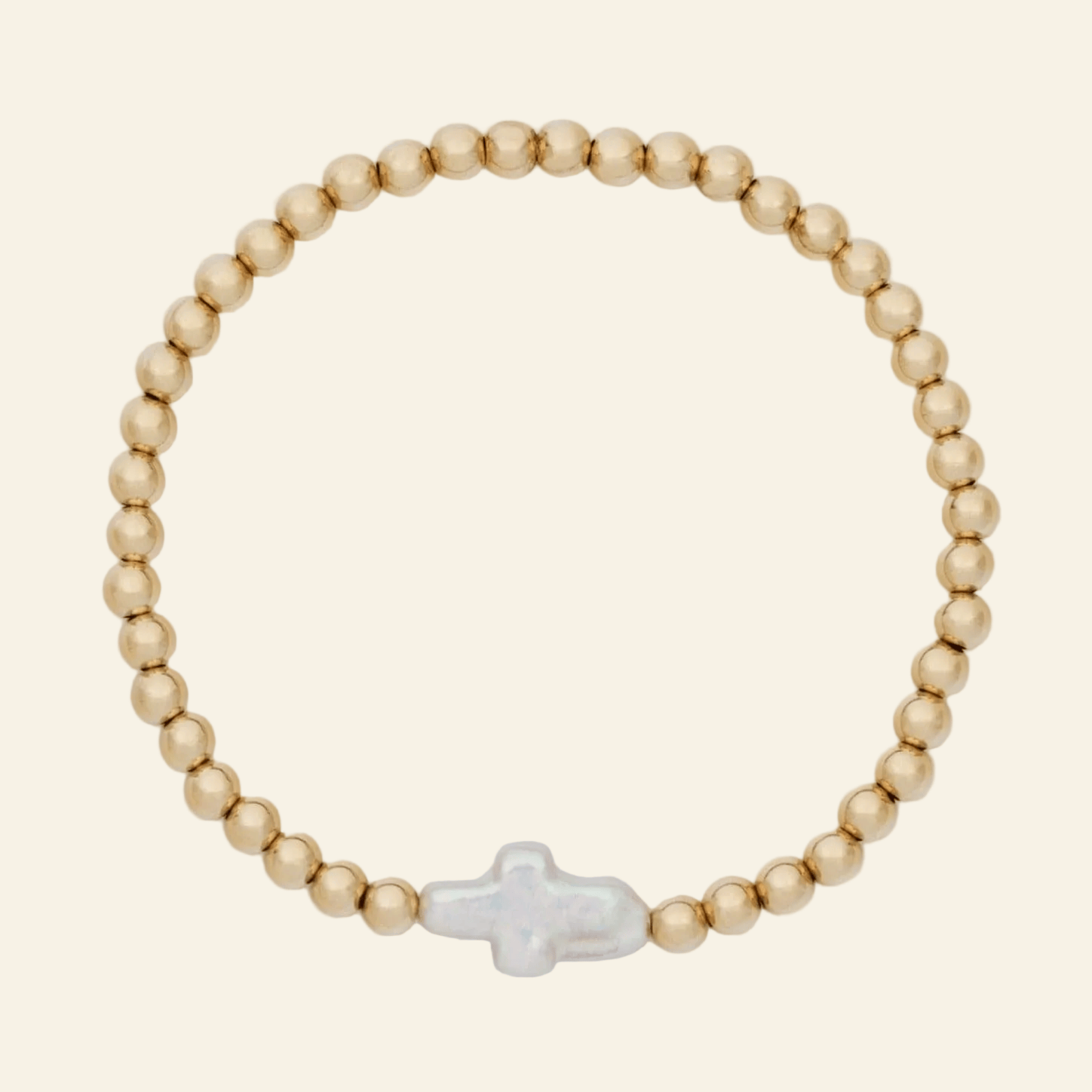 Pearl Cross Juno Bracelet
