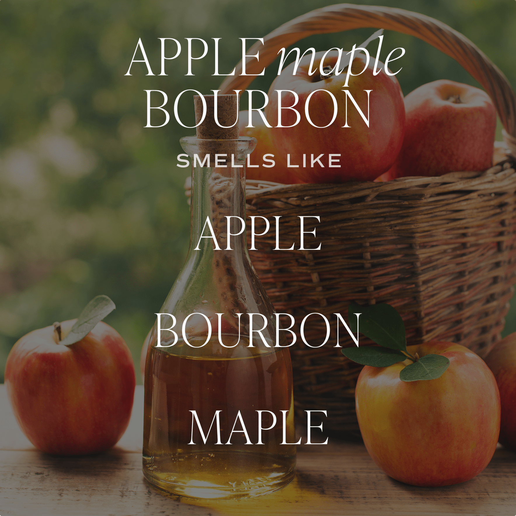 Apple Maple Bourbon Soy Candle - Tan Matte Jar - 15 oz (Sunday Brunch) - My American Goods