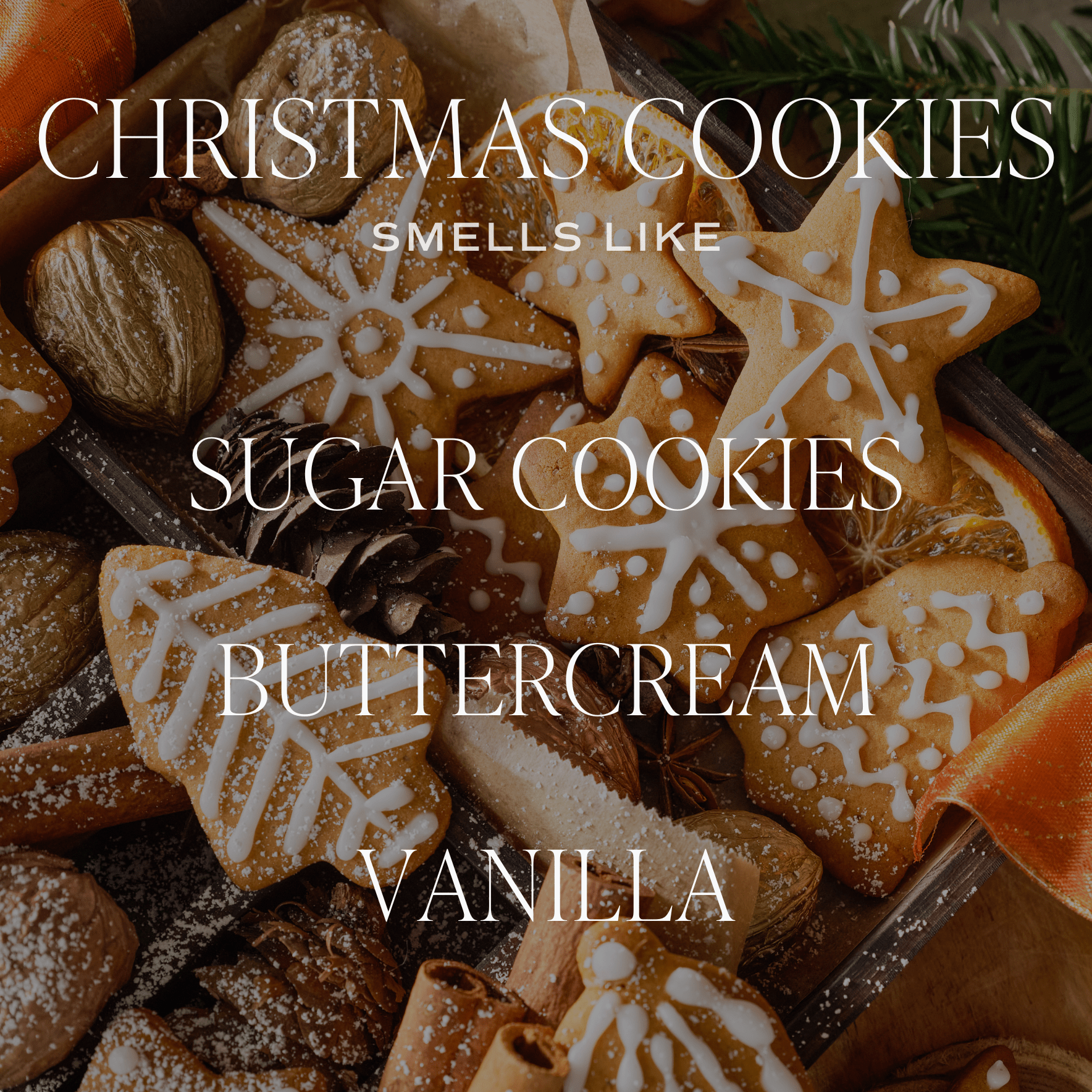 Christmas Cookies Soy Candle - Green Matte Jar - 15 oz (Sugar Cookies) - My American Goods