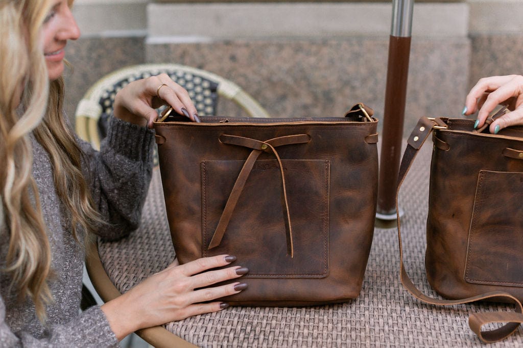 Urban Southern Bags Rustic Brown The Lexington Bow