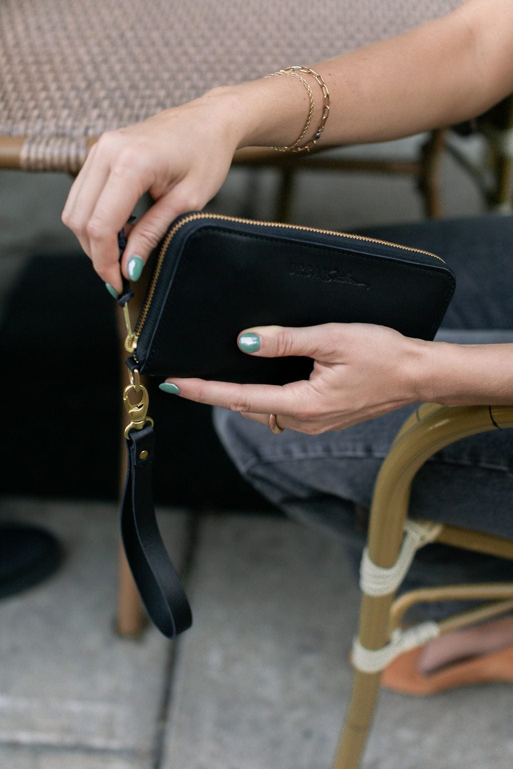 Urban Southern Wallets Black Urban Zipper Wallet