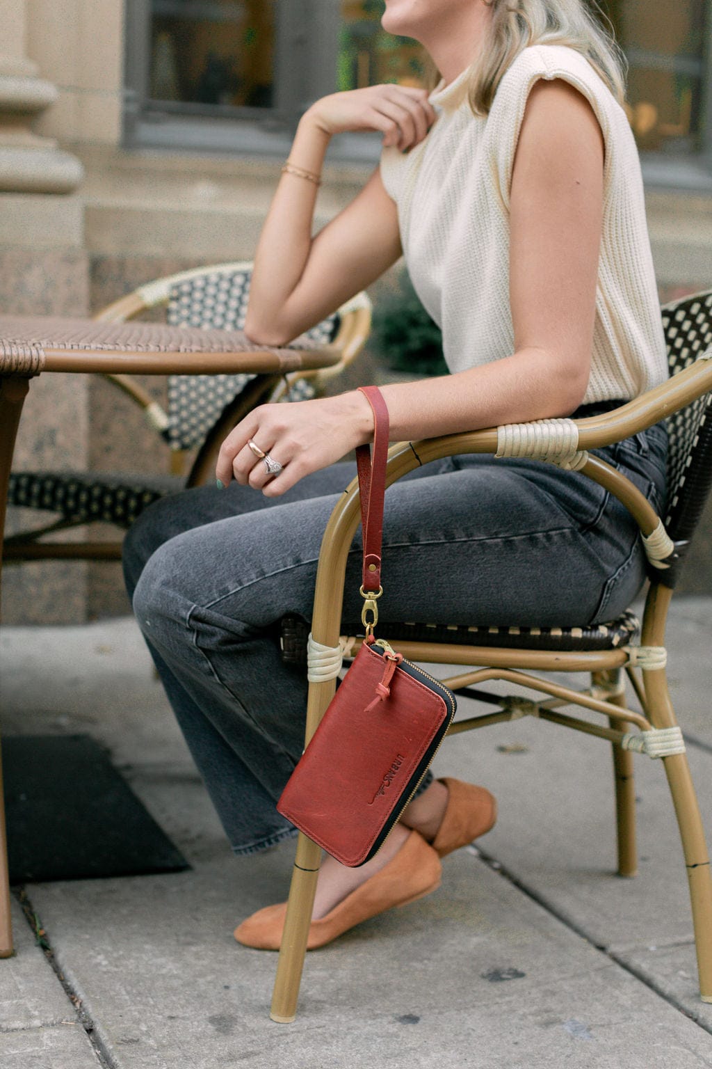Urban Southern Wallets Merlot Urban Zipper Wallet