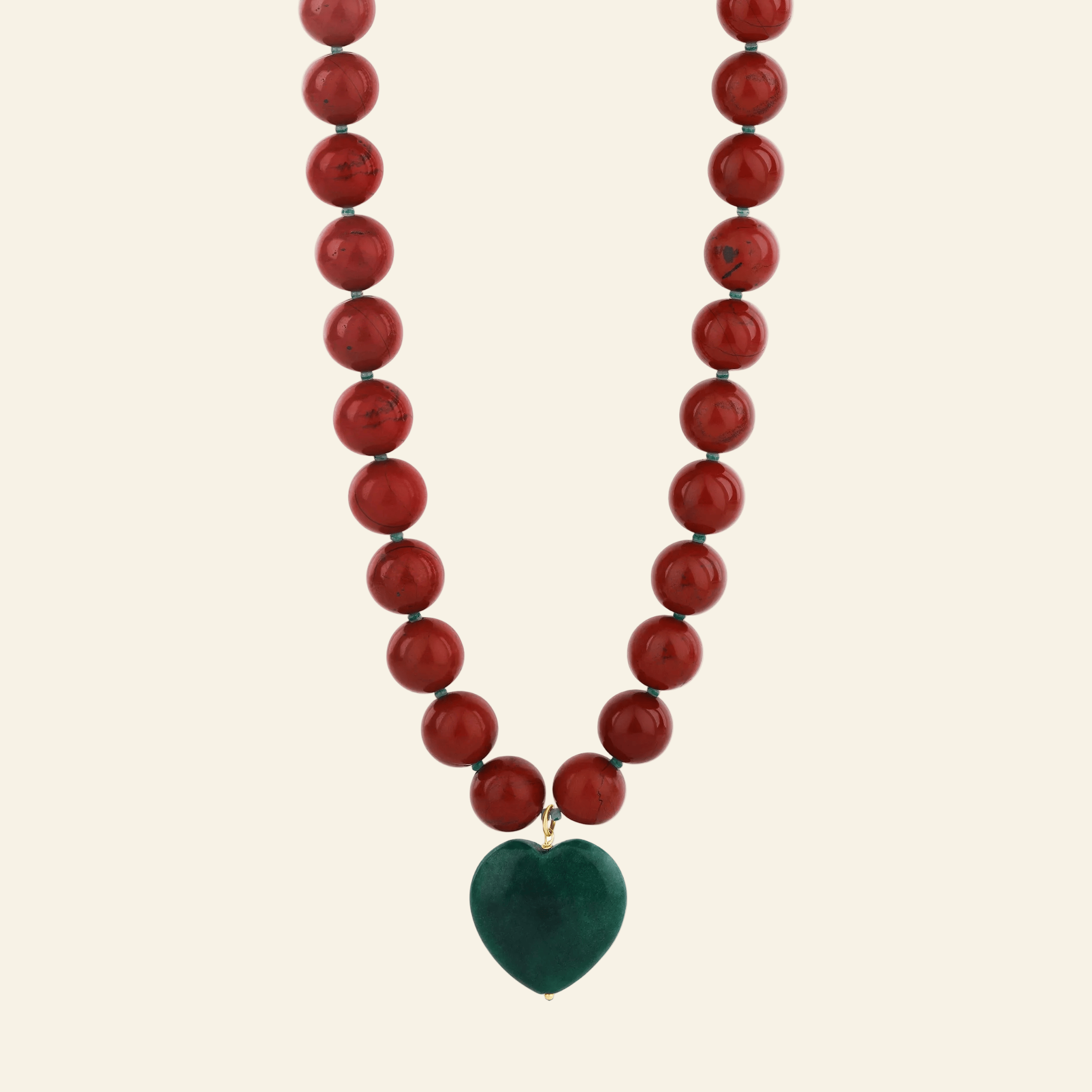 Heart of Jasper Statement Necklace