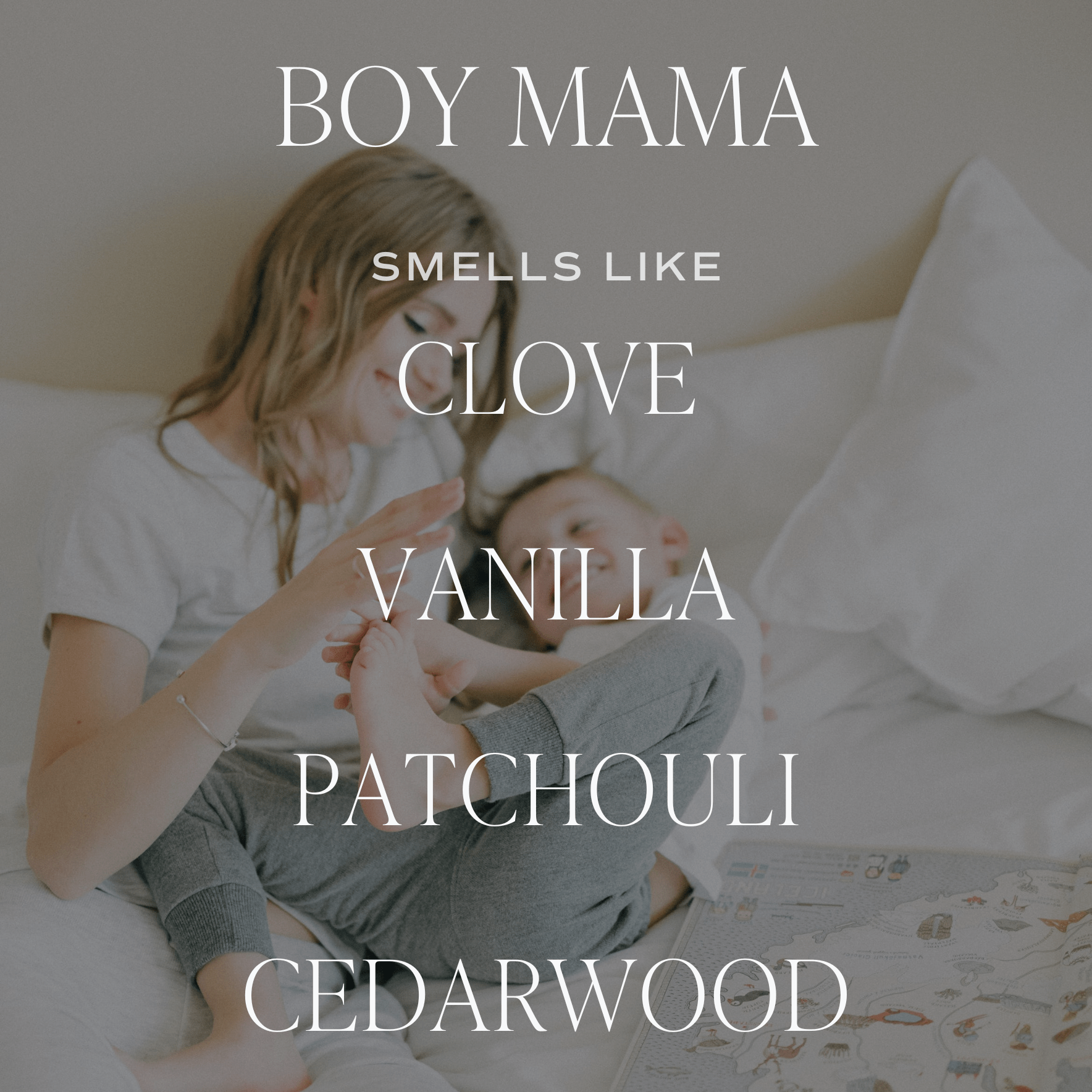 Boy Mama Soy Candle - Clear Jar - 9 oz (Palo Santo Patchouli) - My American Goods