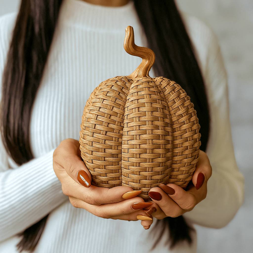 Rattan Pumpkins - My American Goods