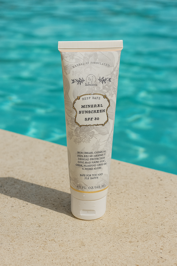 Reef Safe Vegan Mineral Face and Body Sunscreen with Tremella Mushroom - My American Goods