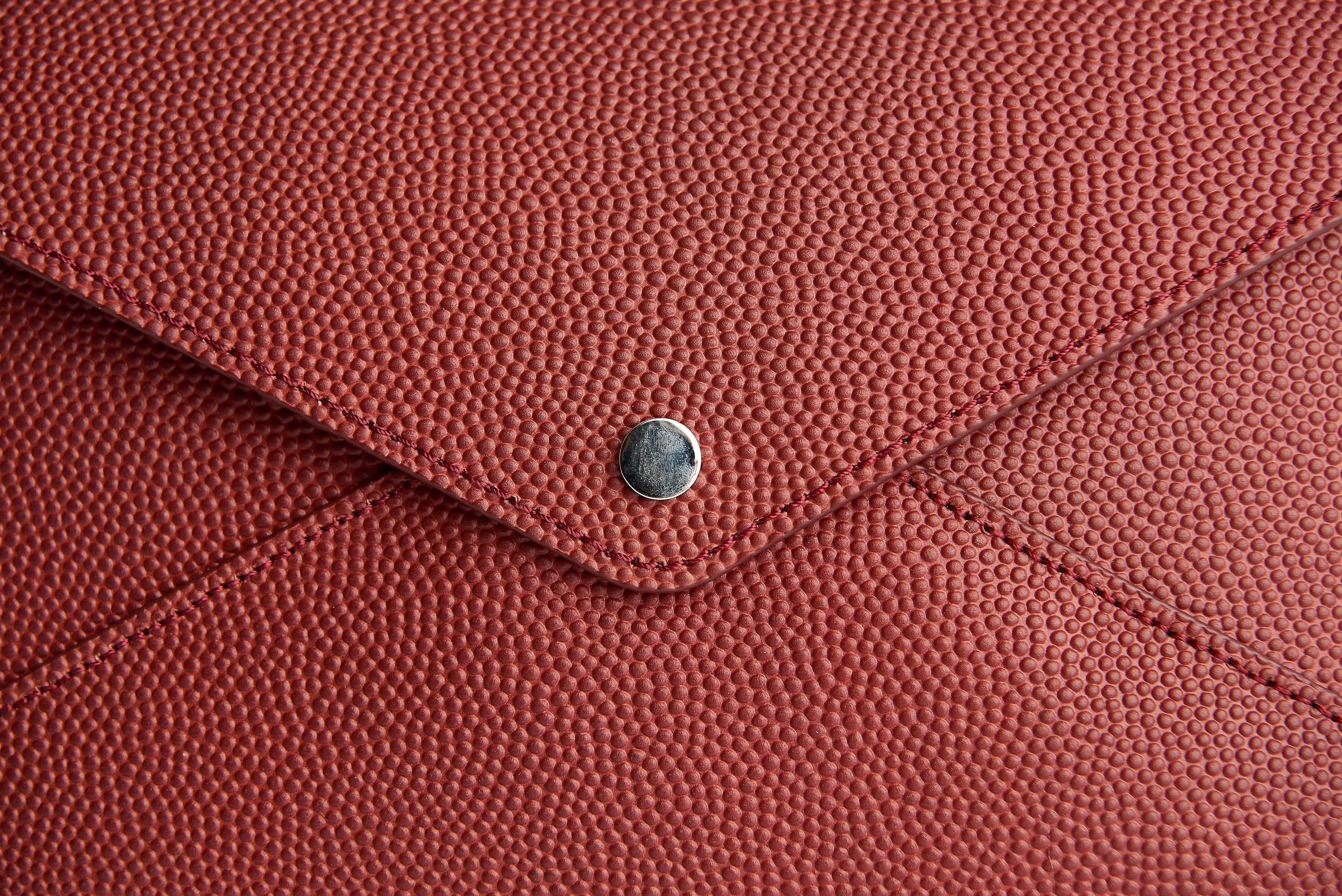 SOUL CARRIER Brown Soul Carrier x ASU Football Leather Clutch
