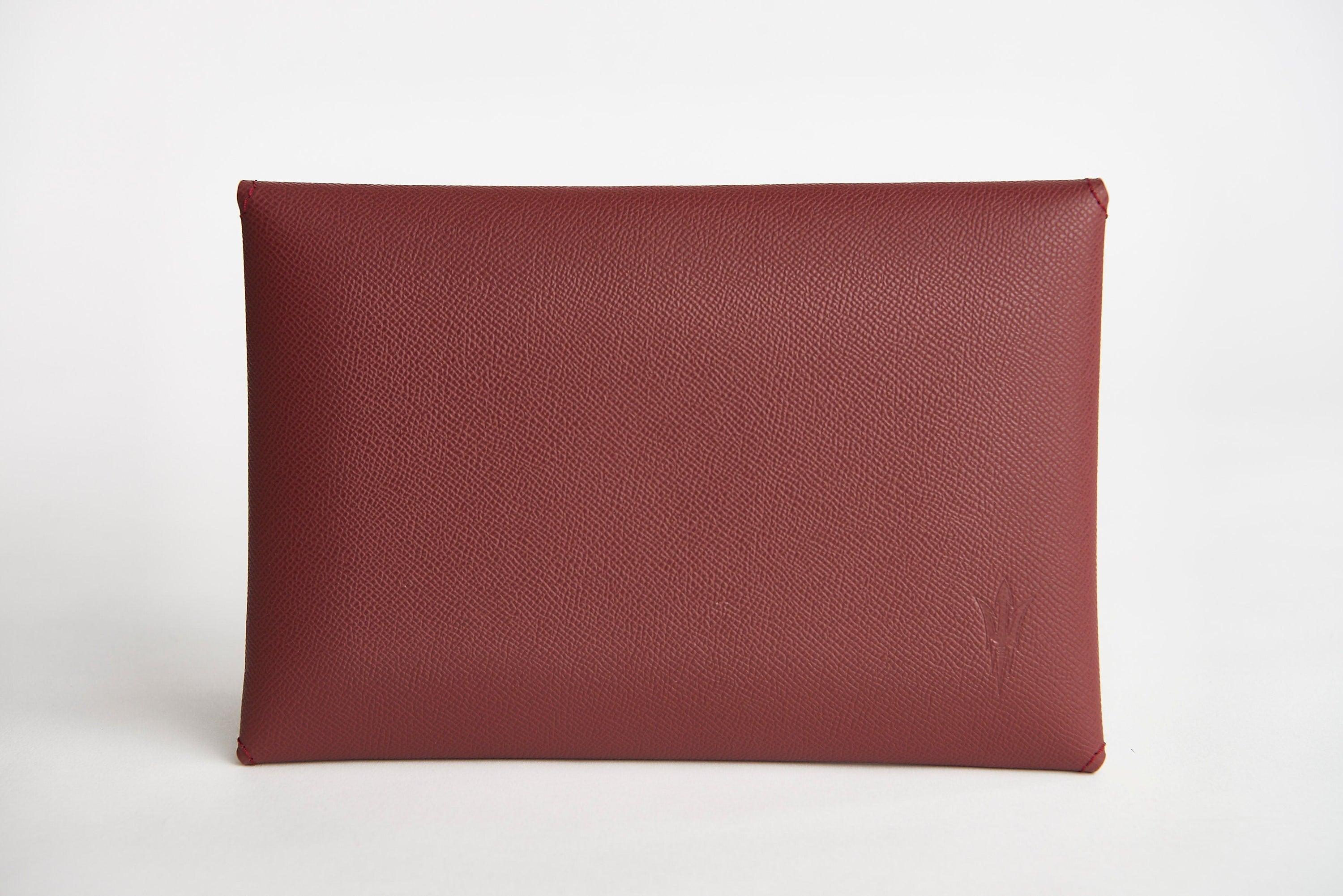 SOUL CARRIER Soul Carrier x ASU Maroon Epsom Leather Clutch