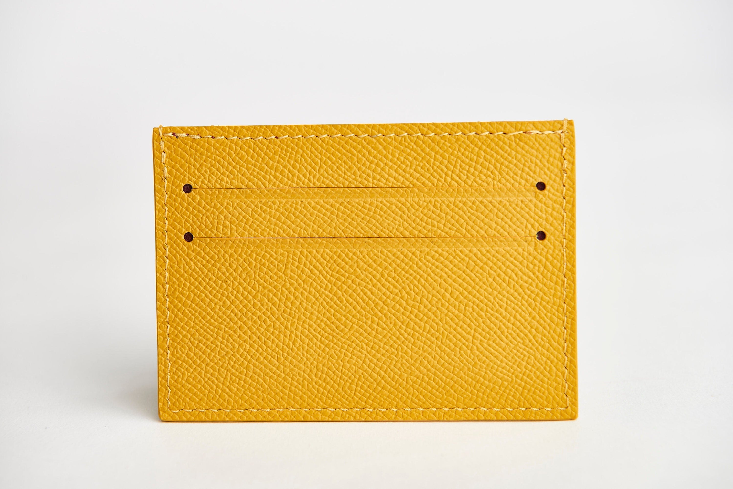 SOUL CARRIER ASU Gold Epsom Leather Card Case