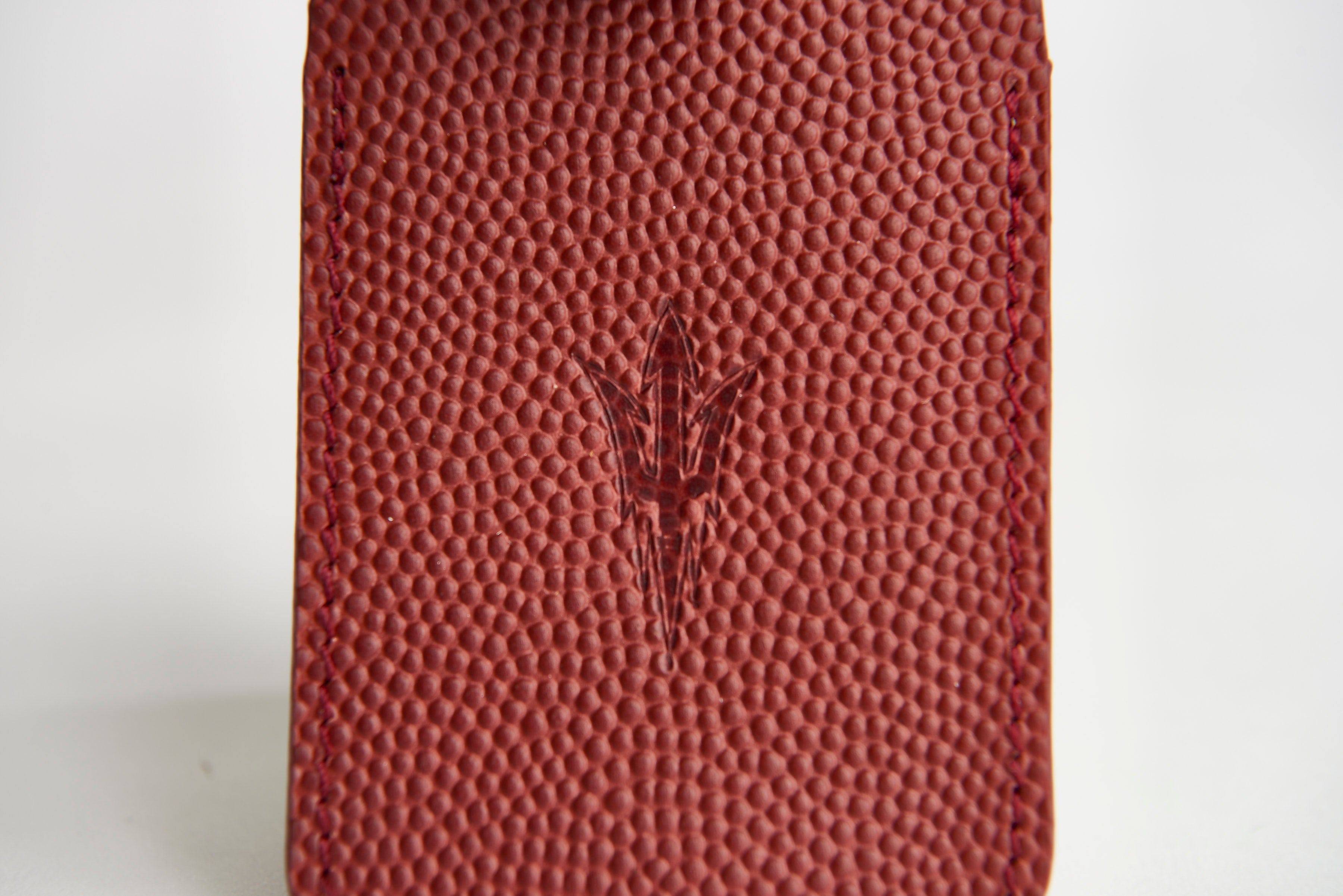 ASU Football Leather Luggage Tag