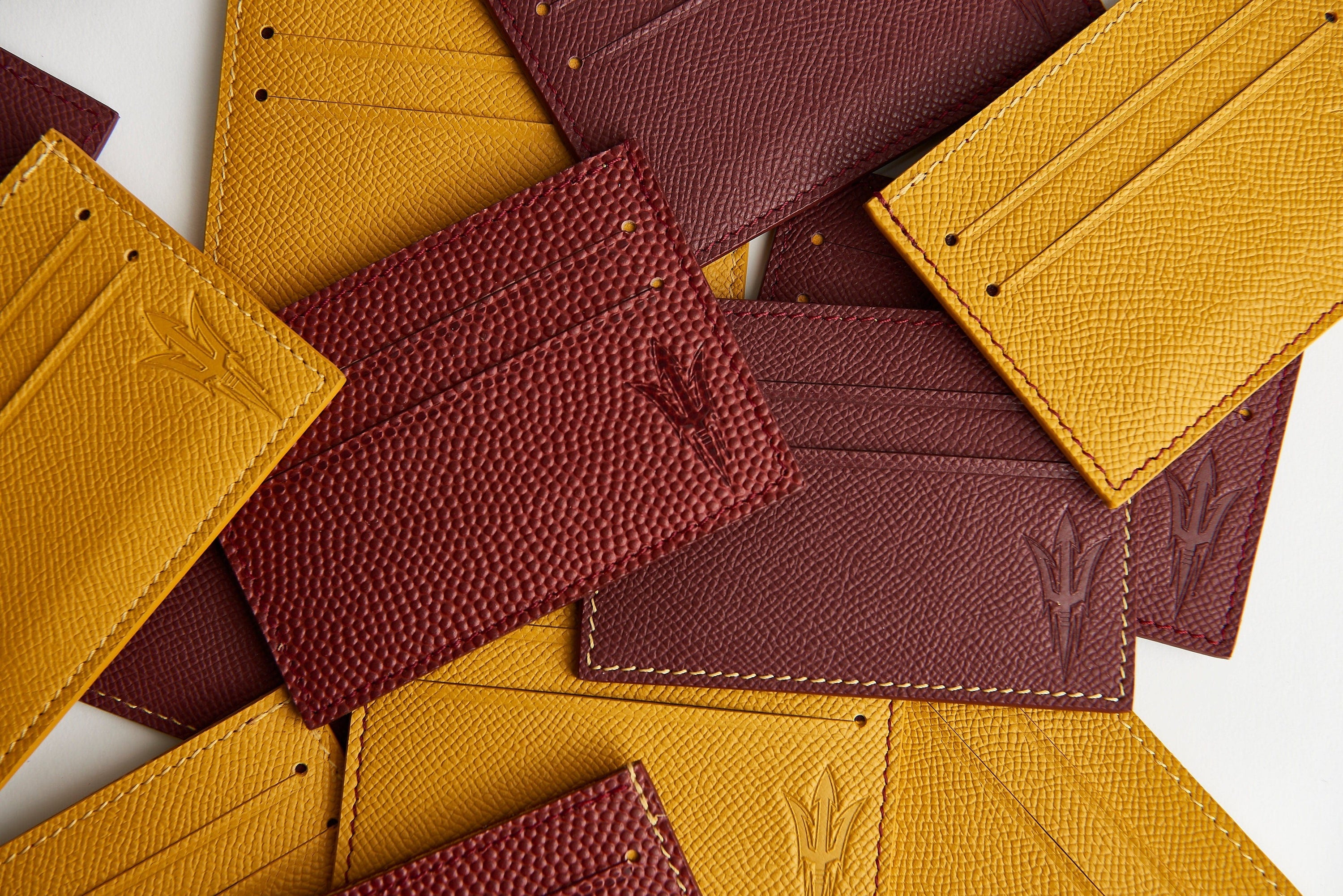 SOUL CARRIER Brown ASU Football Leather Card Case