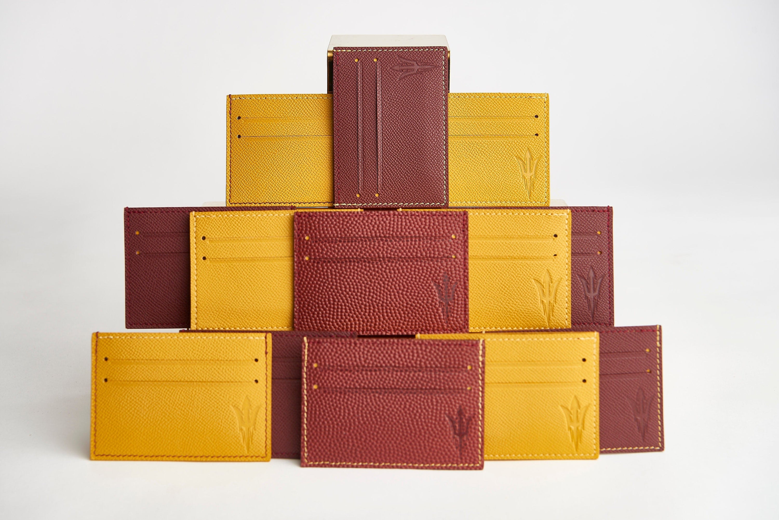 SOUL CARRIER ASU Gold Epsom Leather Card Case