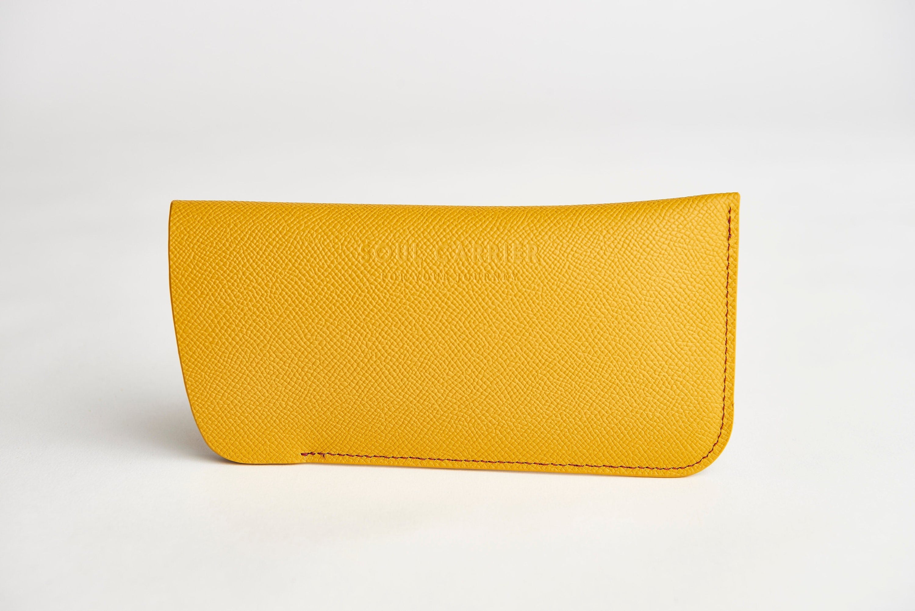 SOUL CARRIER ASU Gold Epsom Leather Sunglass Case Holder