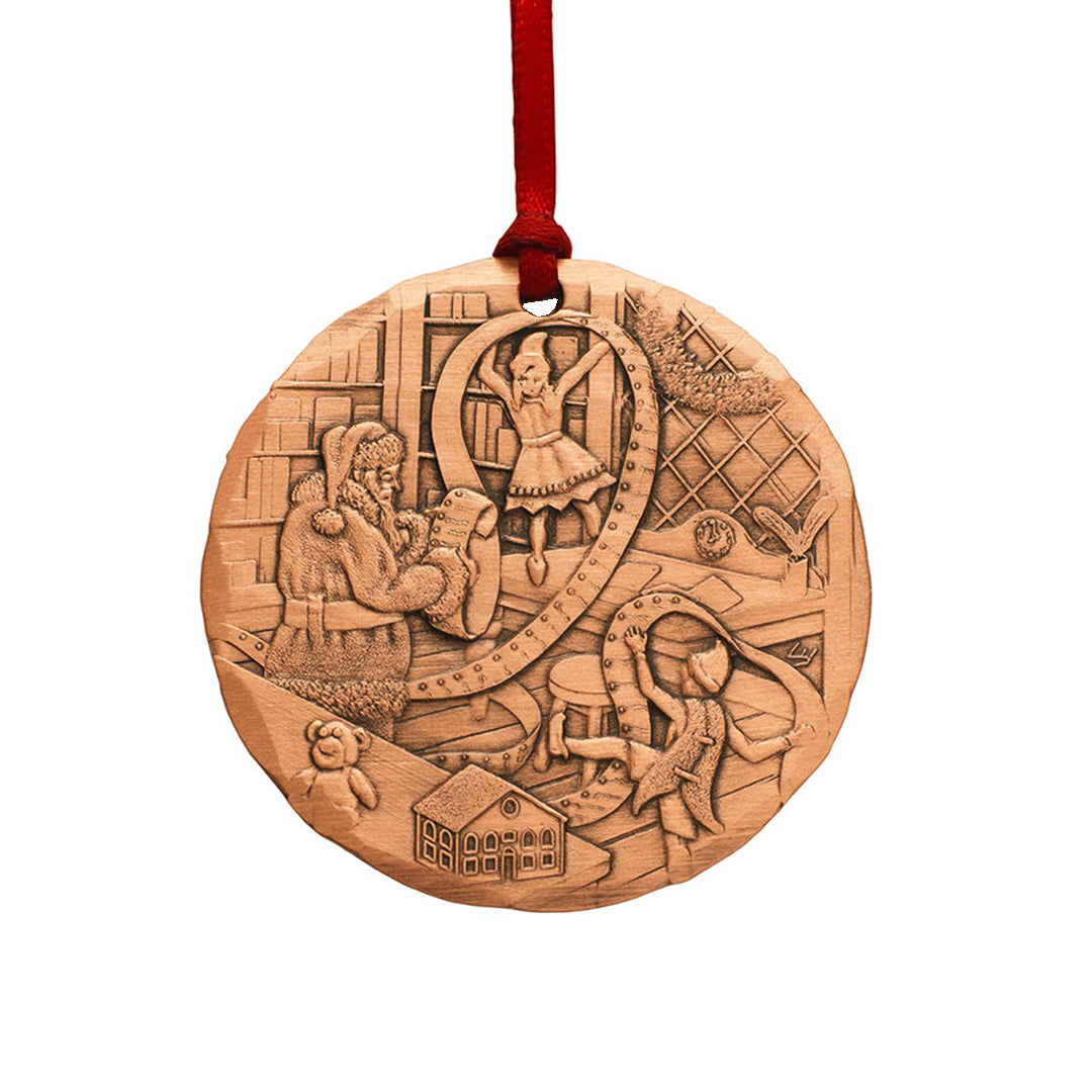 2025 Annual Ornament - Checking it Twice (Copper)