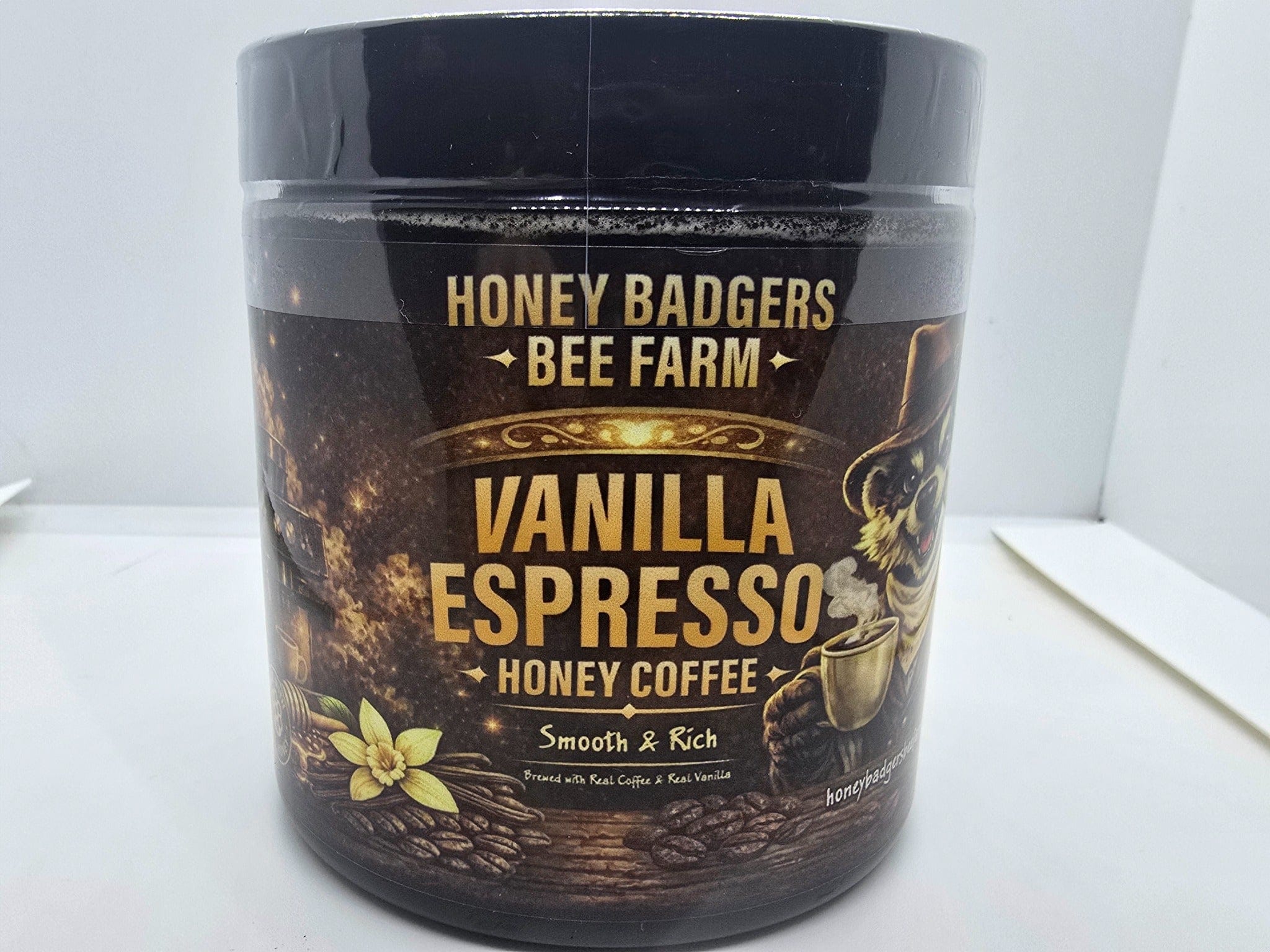 Honey Badgers Bee Farm All Natural Coffee Vanilla Espresso Coffee