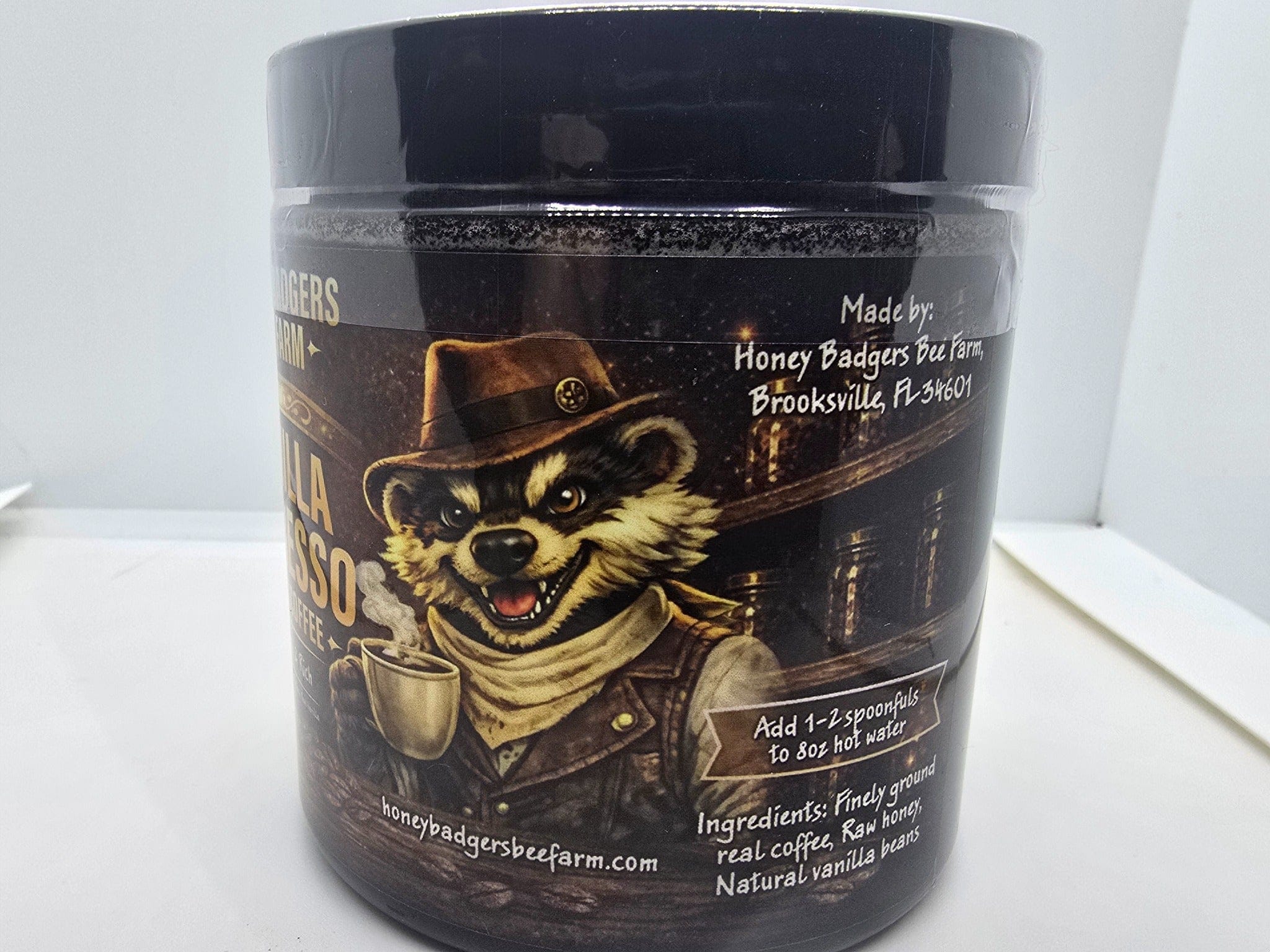 Honey Badgers Bee Farm All Natural Coffee Vanilla Espresso Coffee