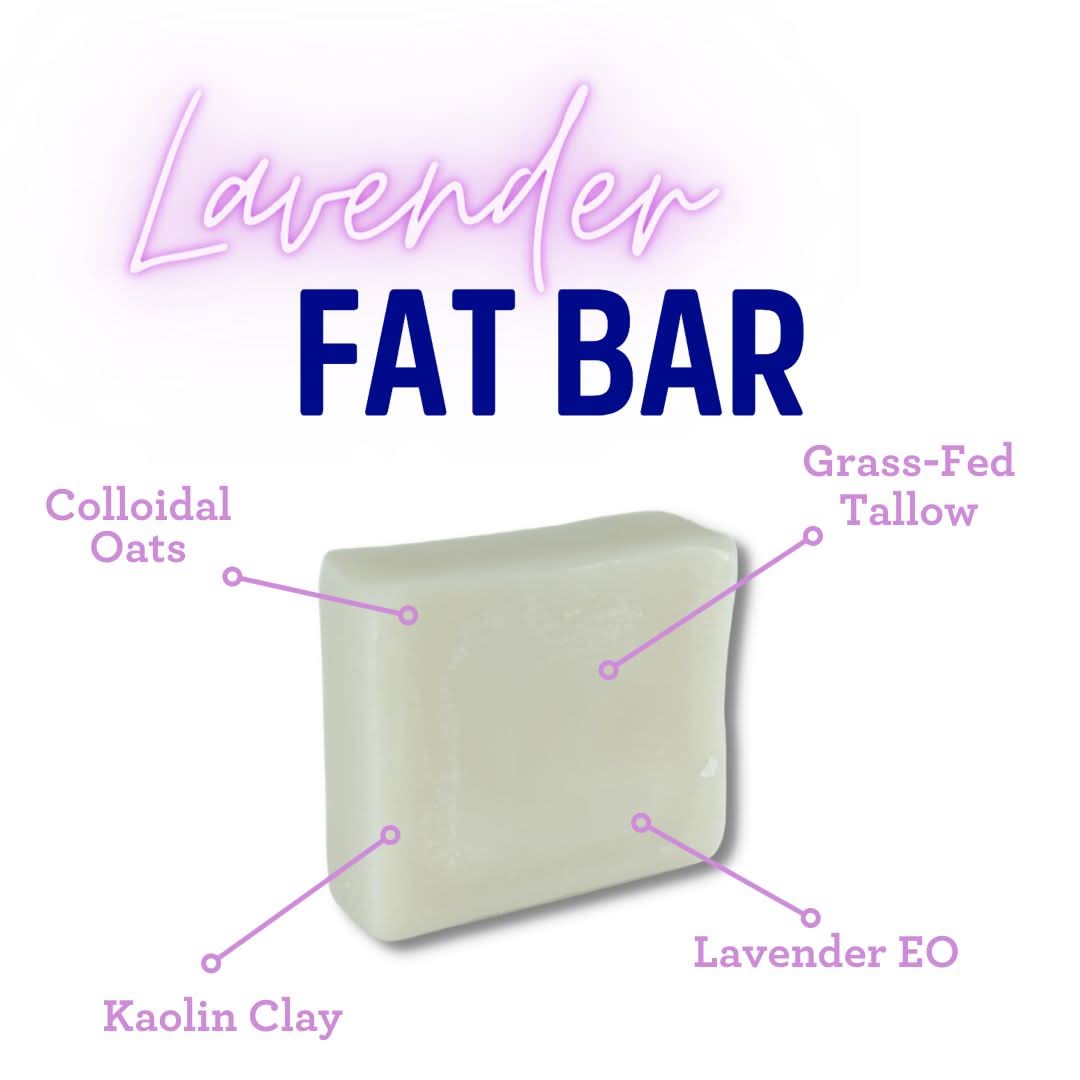 Lavender Fat Bar, 4 Oz - My American Goods