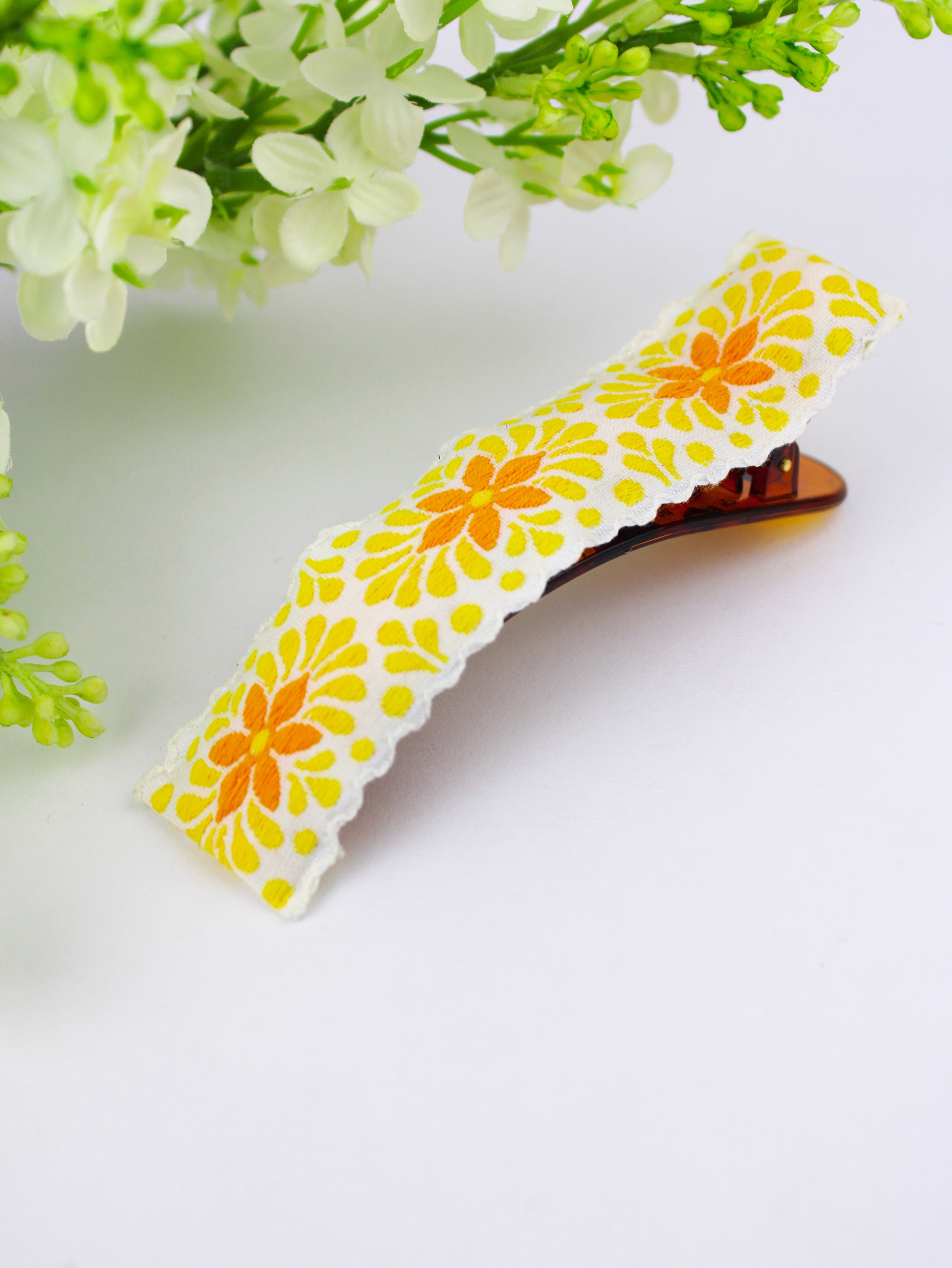 Summer Delight Vintage Ribbon Hair Clip - My American Goods