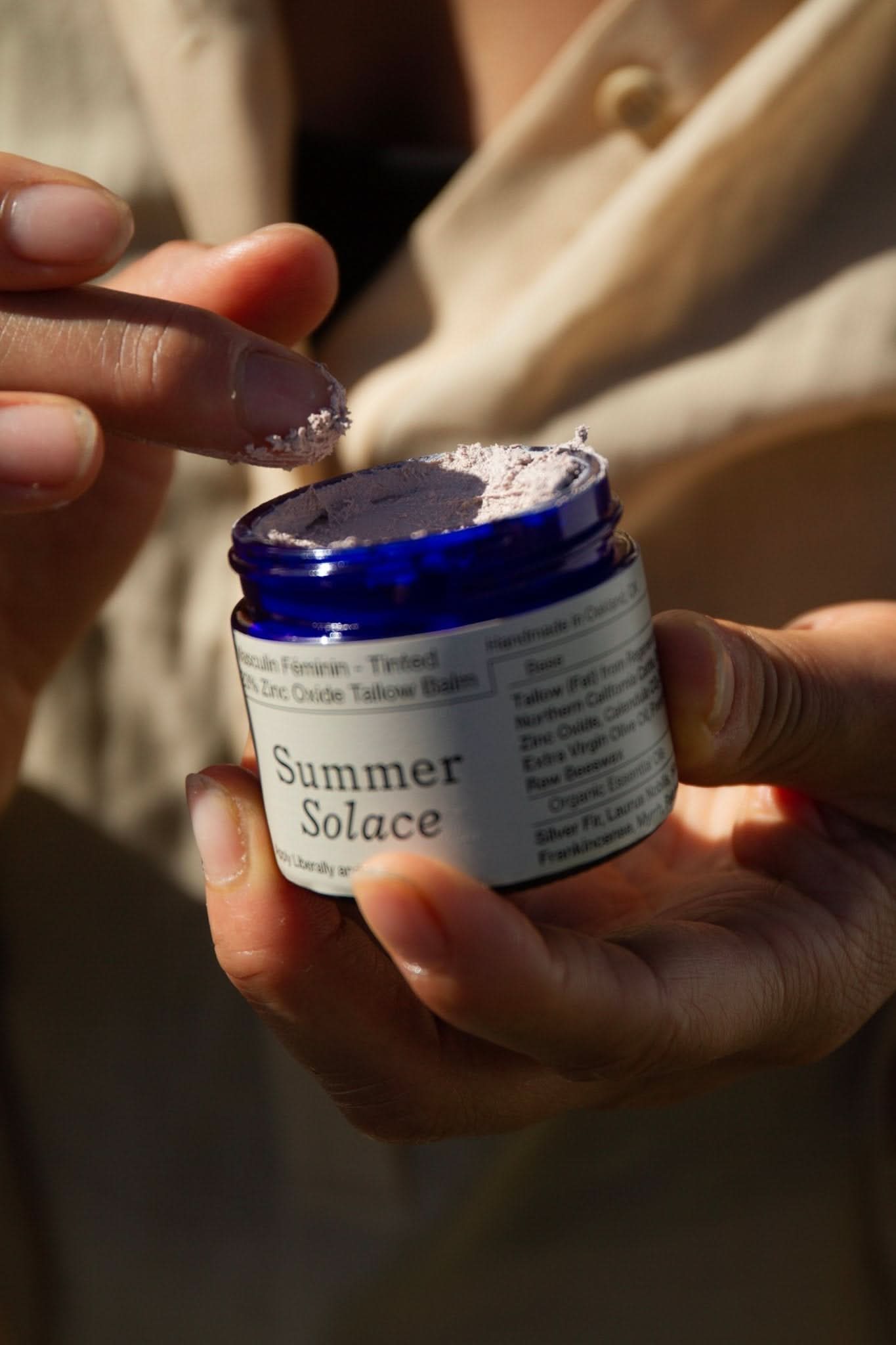 23% Non-Nano Zinc Tinted Tallow Balm | Tinted and Scented - My American Goods