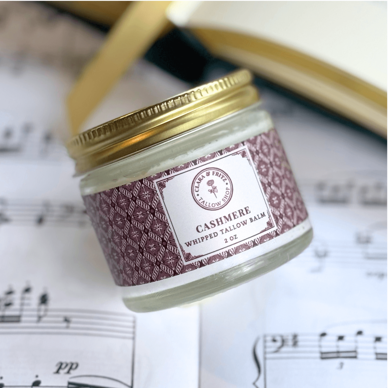 Clara & Fritz Tallow Shop Lotion & Moisturizer Alpine Crème Scented Whipped Tallow Balm 2 oz