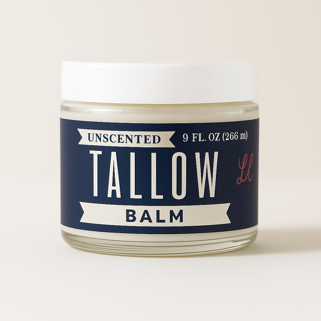 Lady May Tallow Body Cream/Lotion 9oz Unscented Tallow Balm – All-Natural Beef Tallow Moisturizer