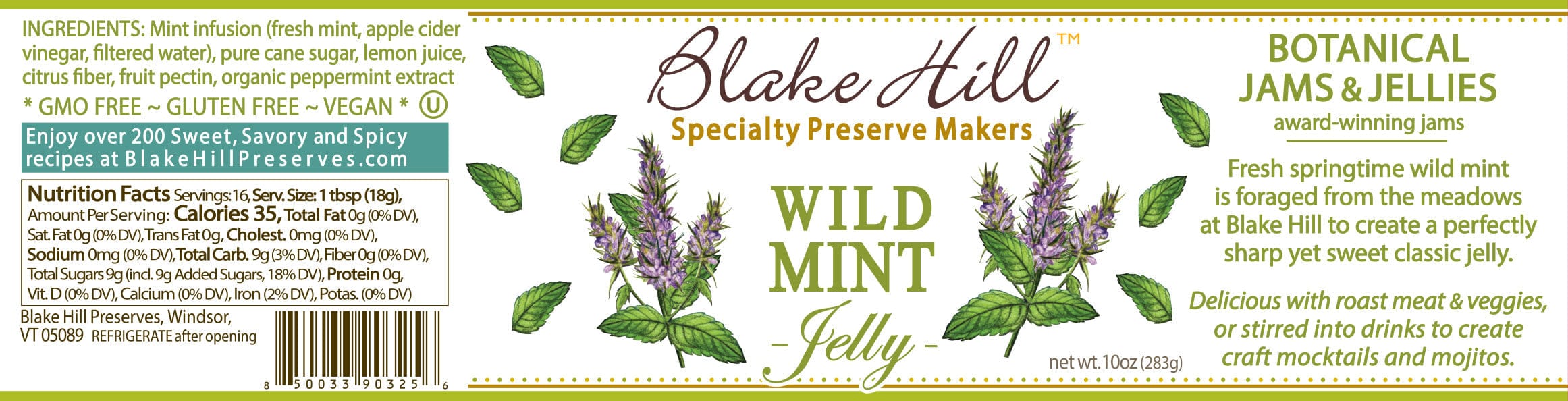 Blake Hill Preserves jam Fresh Mint Jelly