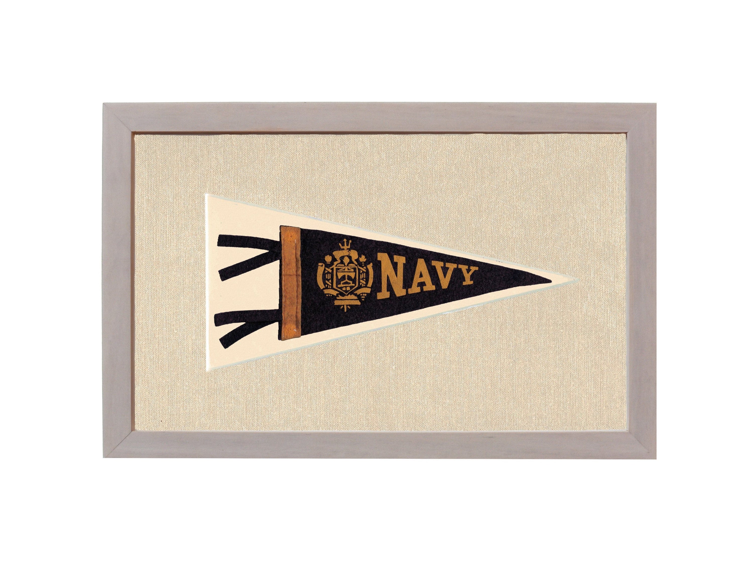 Americana Memories Vintage Pennants and Memorabilia Vintage Navy Pennant