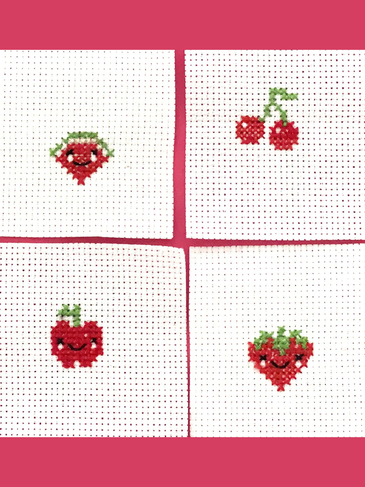 Sew Fruity Mini Cross Stitch Kit in A Matchbox - My American Goods